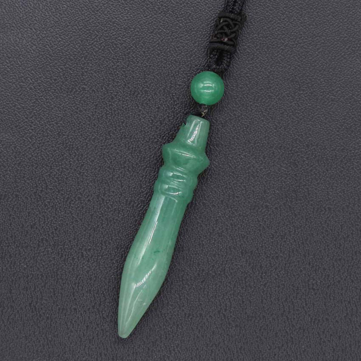 Natural Crystal Quartz Amethyst Fluorite Stone Pharaoh Scepter Pendant Necklace