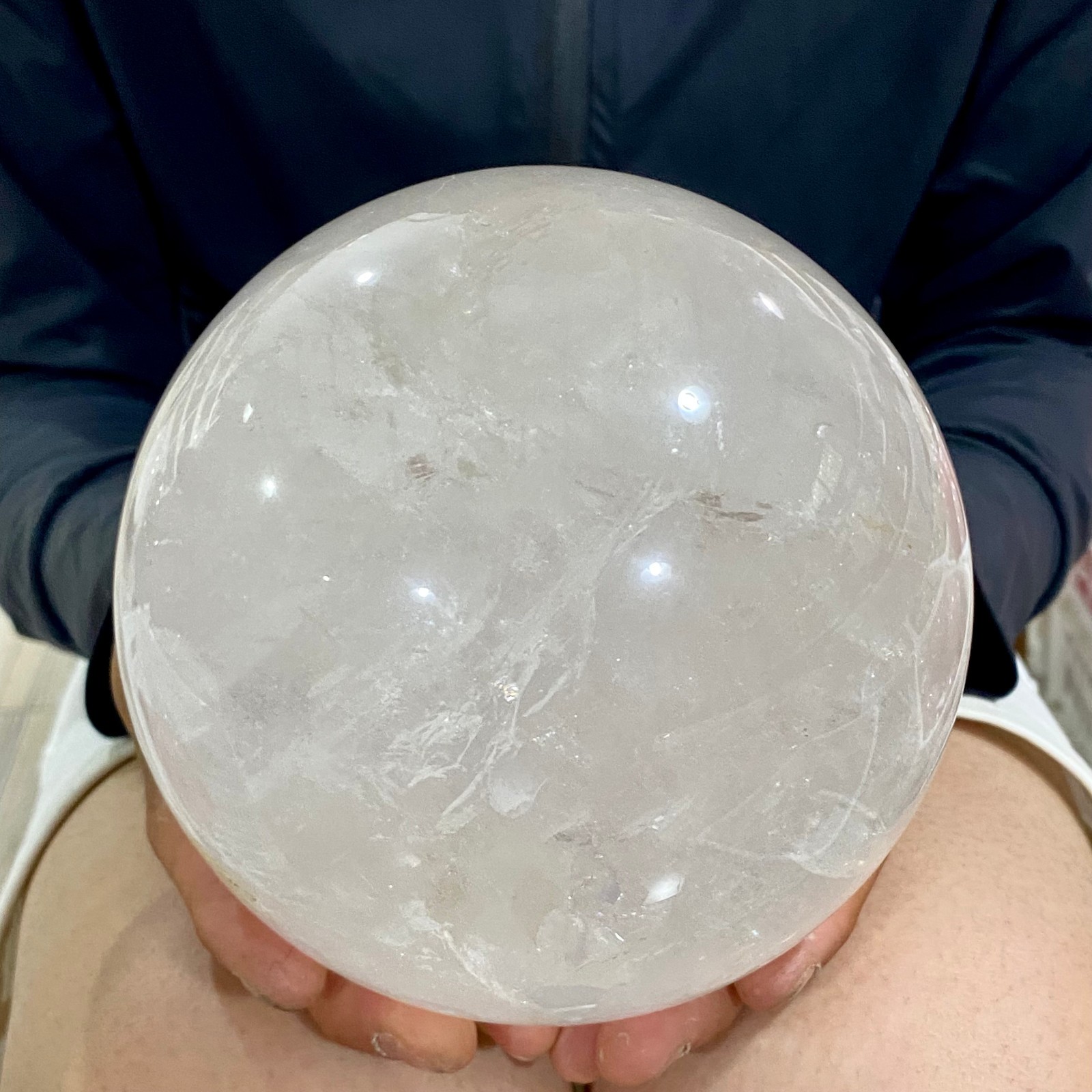 7.47LB Natural clear quartz sphere quartz crystal ball reiki Energy healing