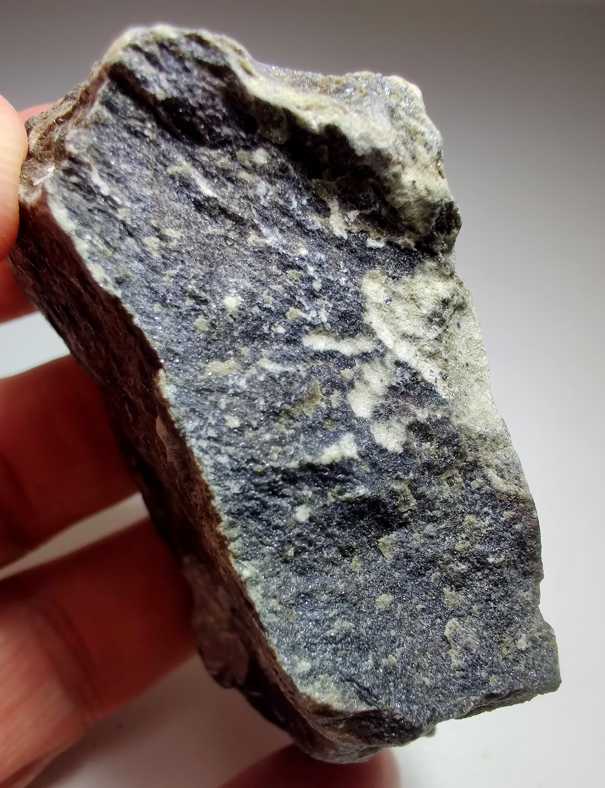 Svabite on matrix, rare, fluorescent. Langban Mine, Sweden. 166 grams.