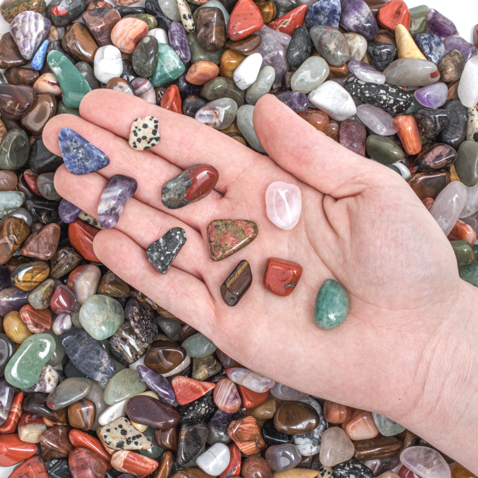 25g Small Tumbled South Africa Assorted Mix Gemstone Crystals Bulk Gems Rocks