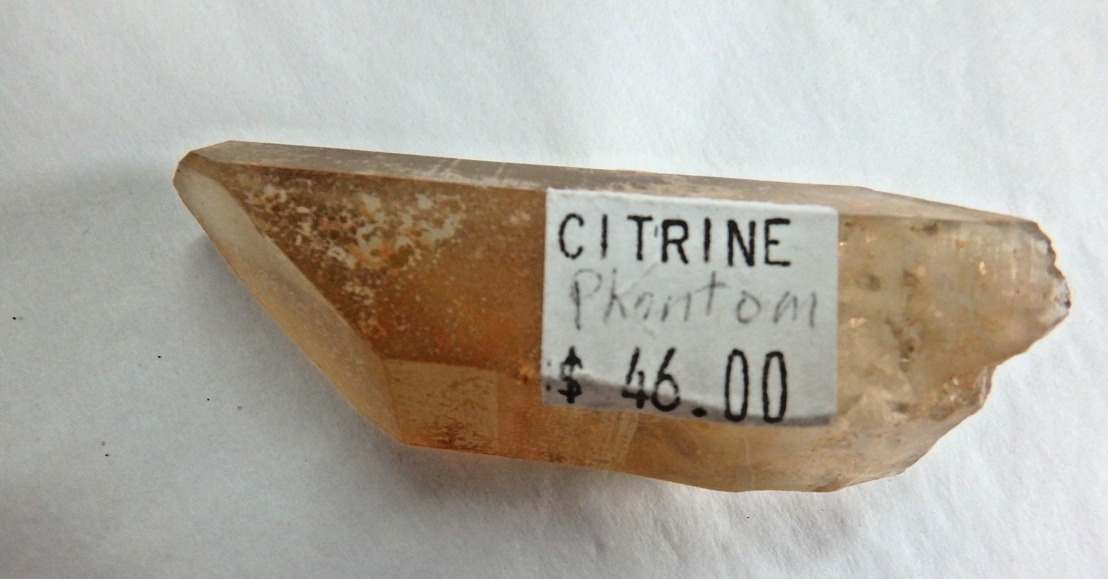 Beautiful Natural Citrine with Phantom $46 from Congo 41.5 grams Honey Color