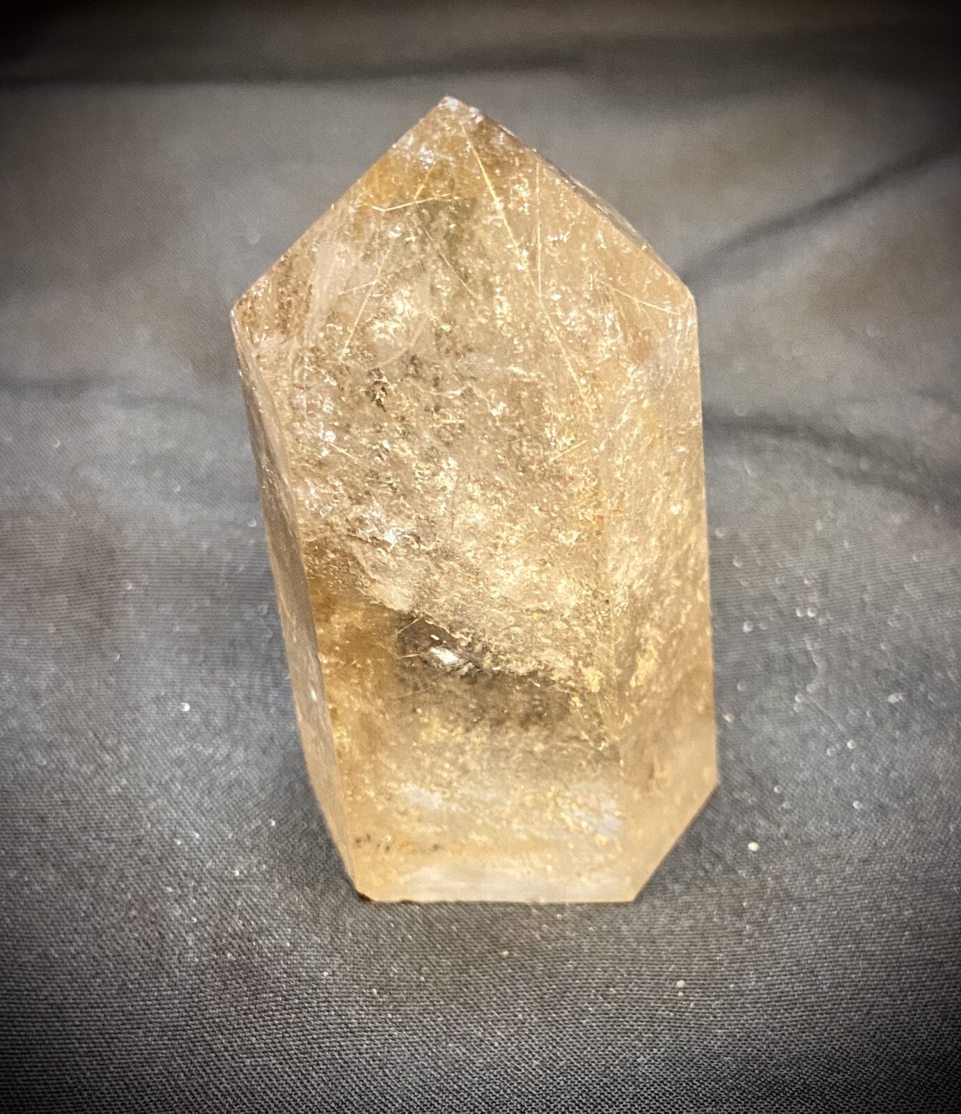 Golden Rutile Quartz Tower 78 Gram