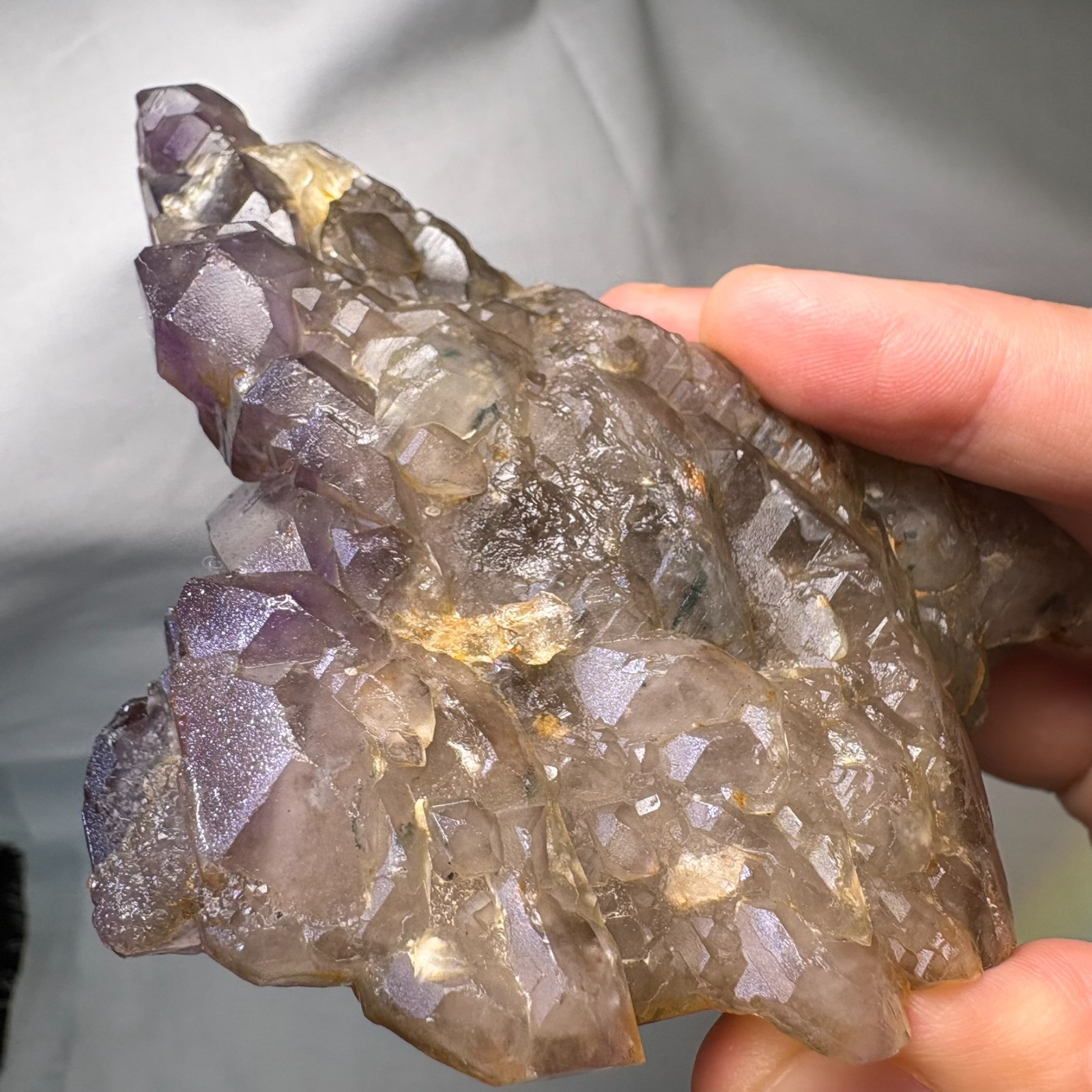 Large Double-Sided Cathedral Amethyst Cluster Crystal Specimen Heal Meditation