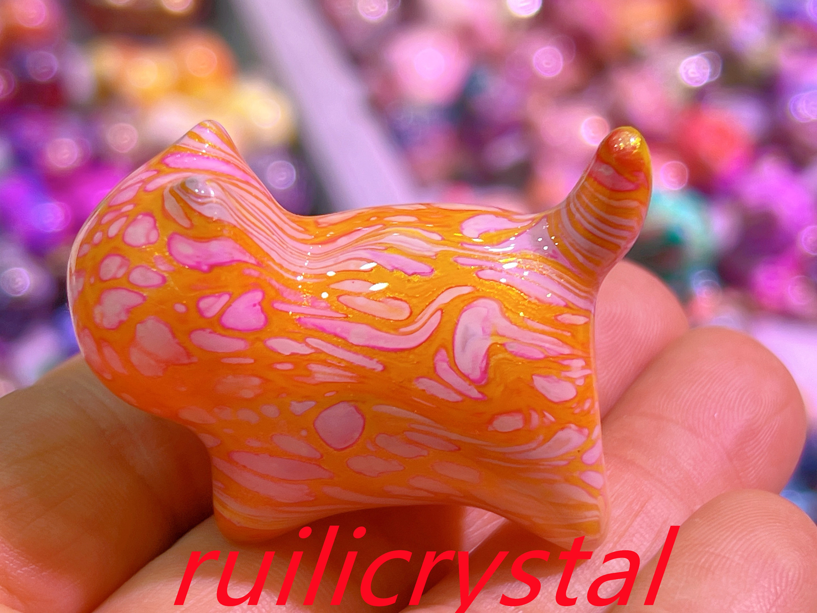 2″ Natural Sichuan thuja quartz Carved cat skull Crystal Healing Reiki1pc