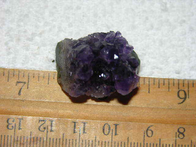 Amethyst crystal cluster grape jelly saturation smaller jewelry-sized 1″ K88