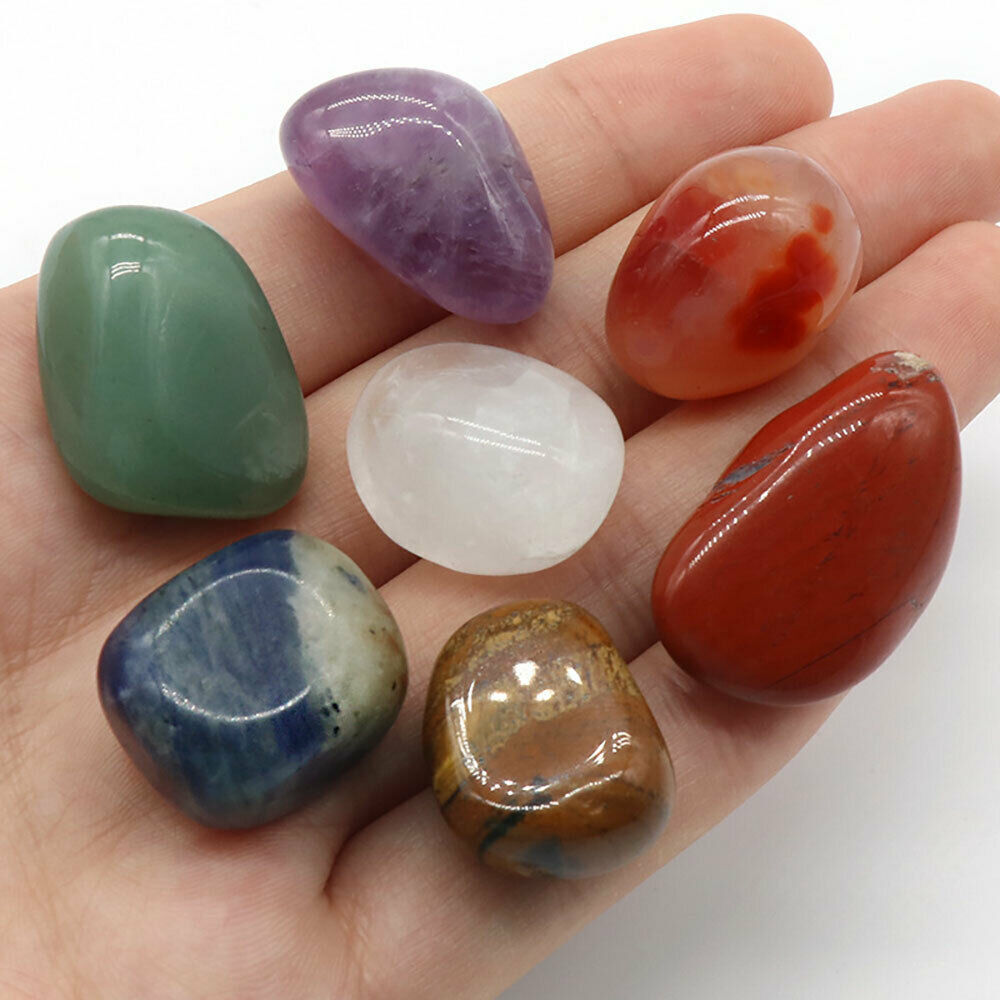 Natural 7 Chakra Stone Orgone Necklace Crystal Quartz Chip Pendant Reiki Healing