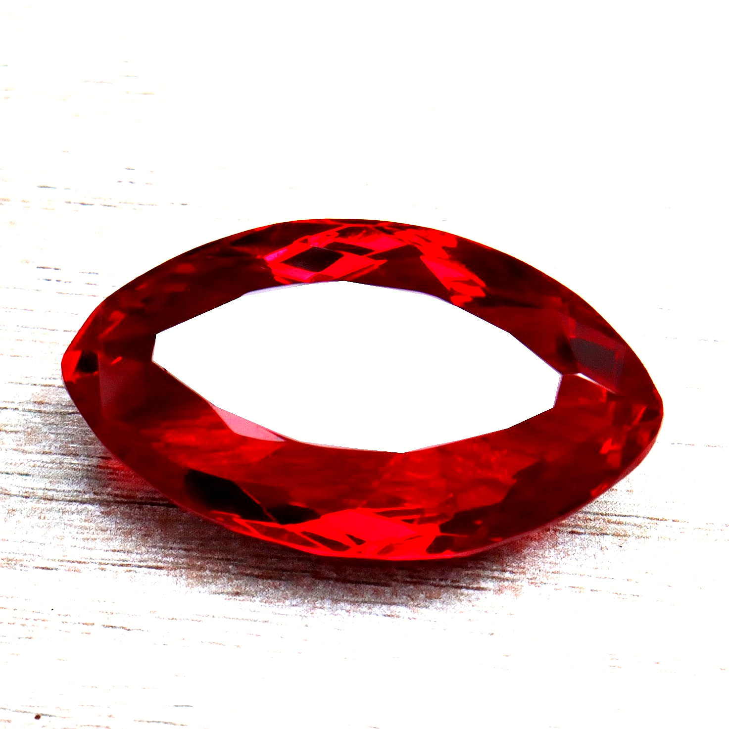 98 Ct Burmese Natural Ruby Blood Red Marquise Cut Certified Loose Gemstone