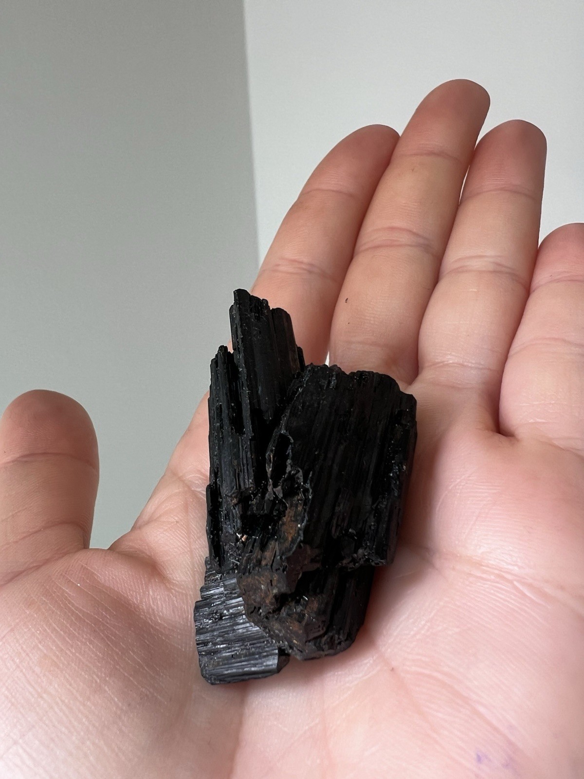 35g – Raw Black Tourmaline Crystal Fan | Mozambique