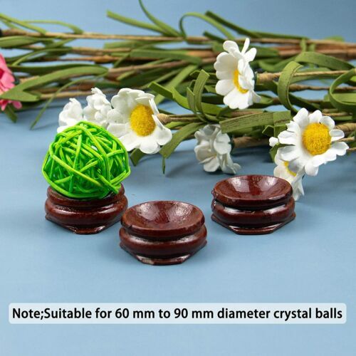 20pcs Wood Display Stand For 20-60MM Crystal Ball Sphere Globe Stone Holder Egg