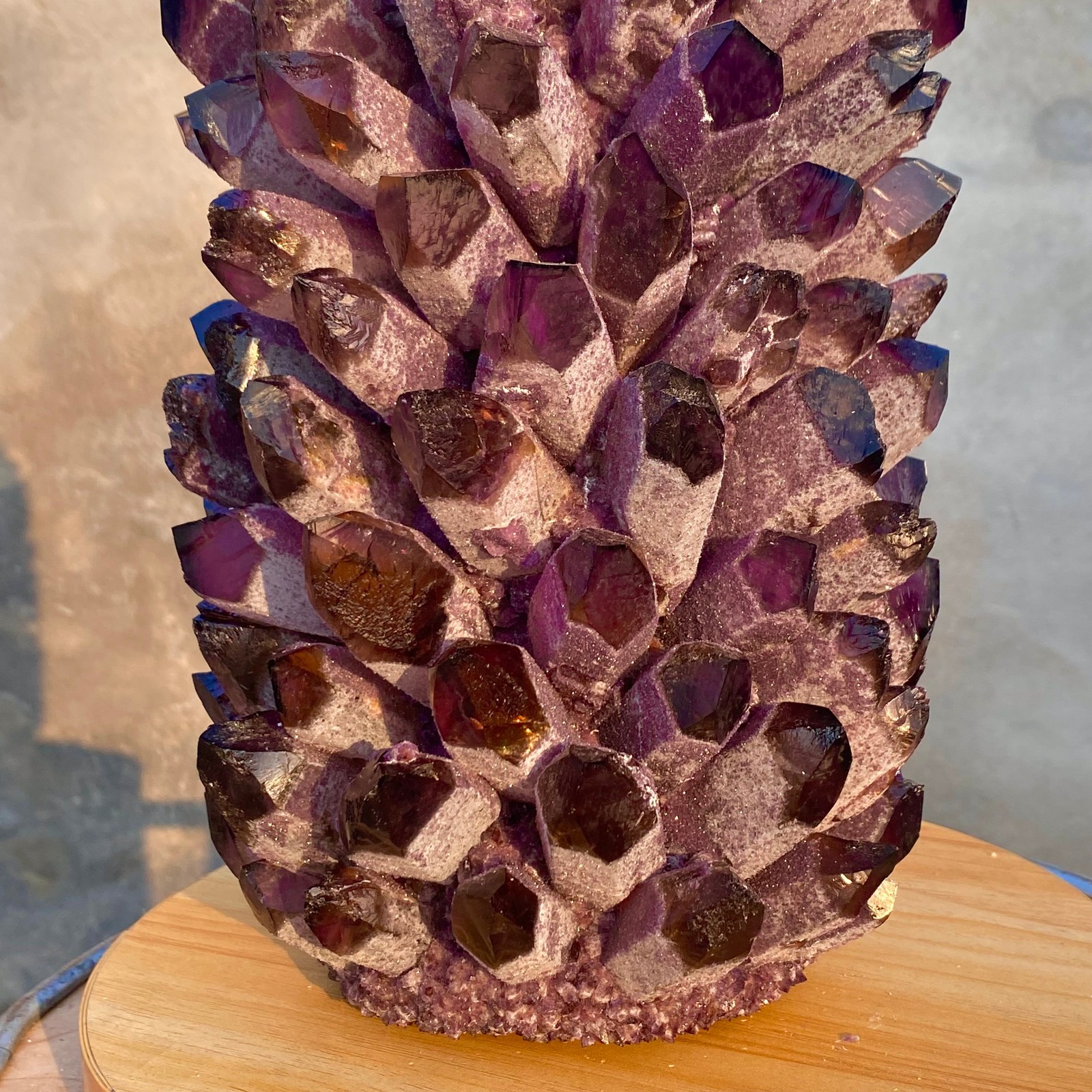 28.1LB Natural Purple Crystal Cluster/Flower Shape Mineral Specimen healing