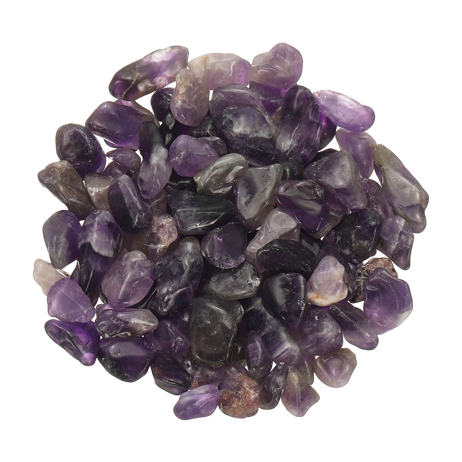 Crystal Chips Stone 0.44 Lb Fluorite Gravel Rocks (Purple Amethyst 9 – 18 mm)