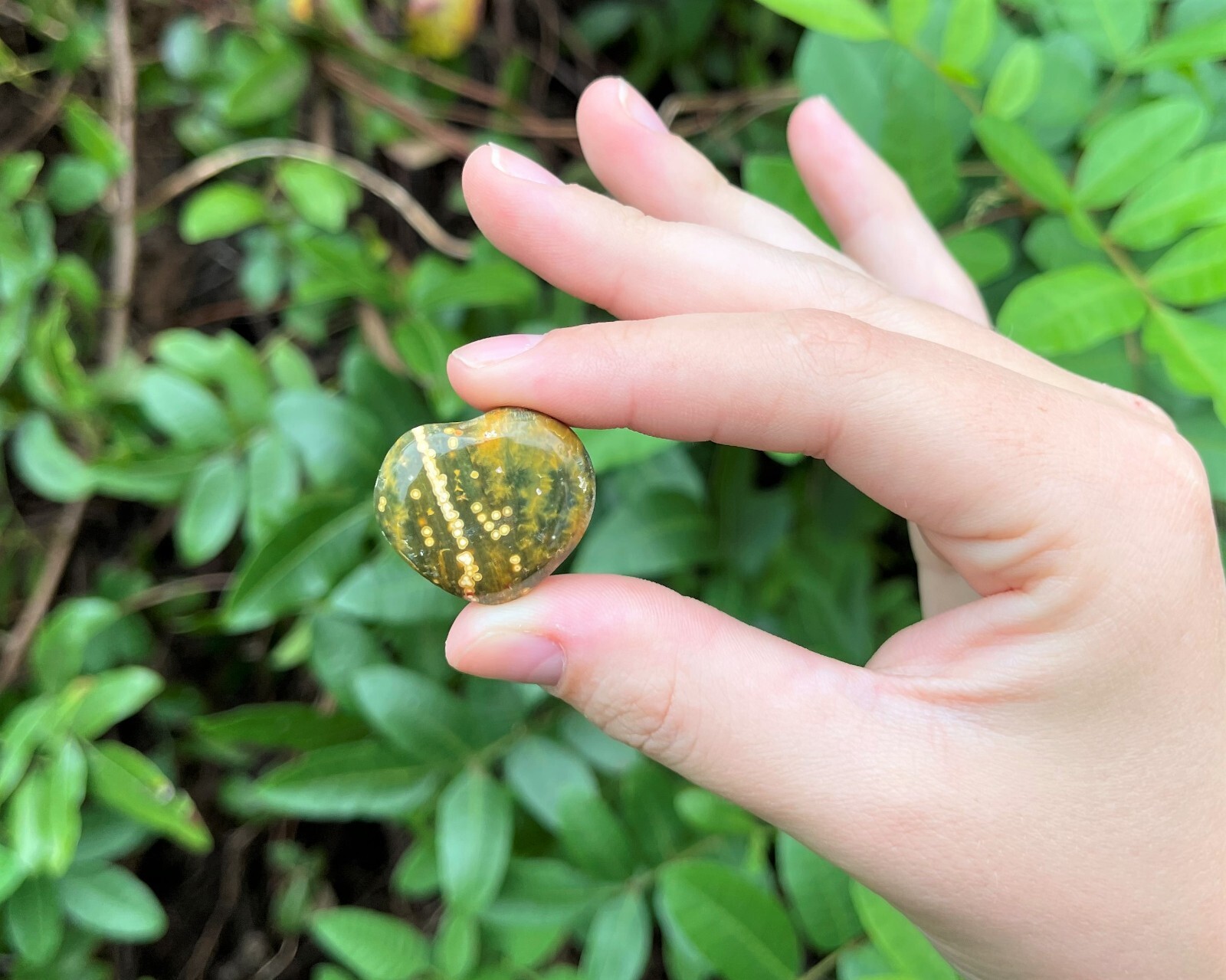 Ocean Jasper Heart: 1″ (Ocean Jasper Crystal Hearts, Natural Sea Jasper Hearts)