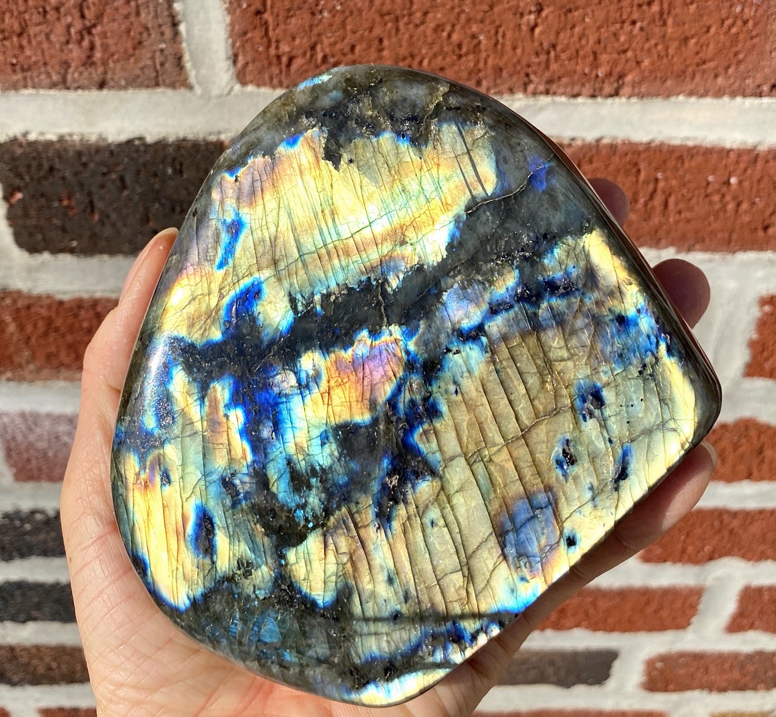 Wholesale Lot 3-5 Pcs Natural Labradorite Freeform Crystal 7.8-8 Lbs