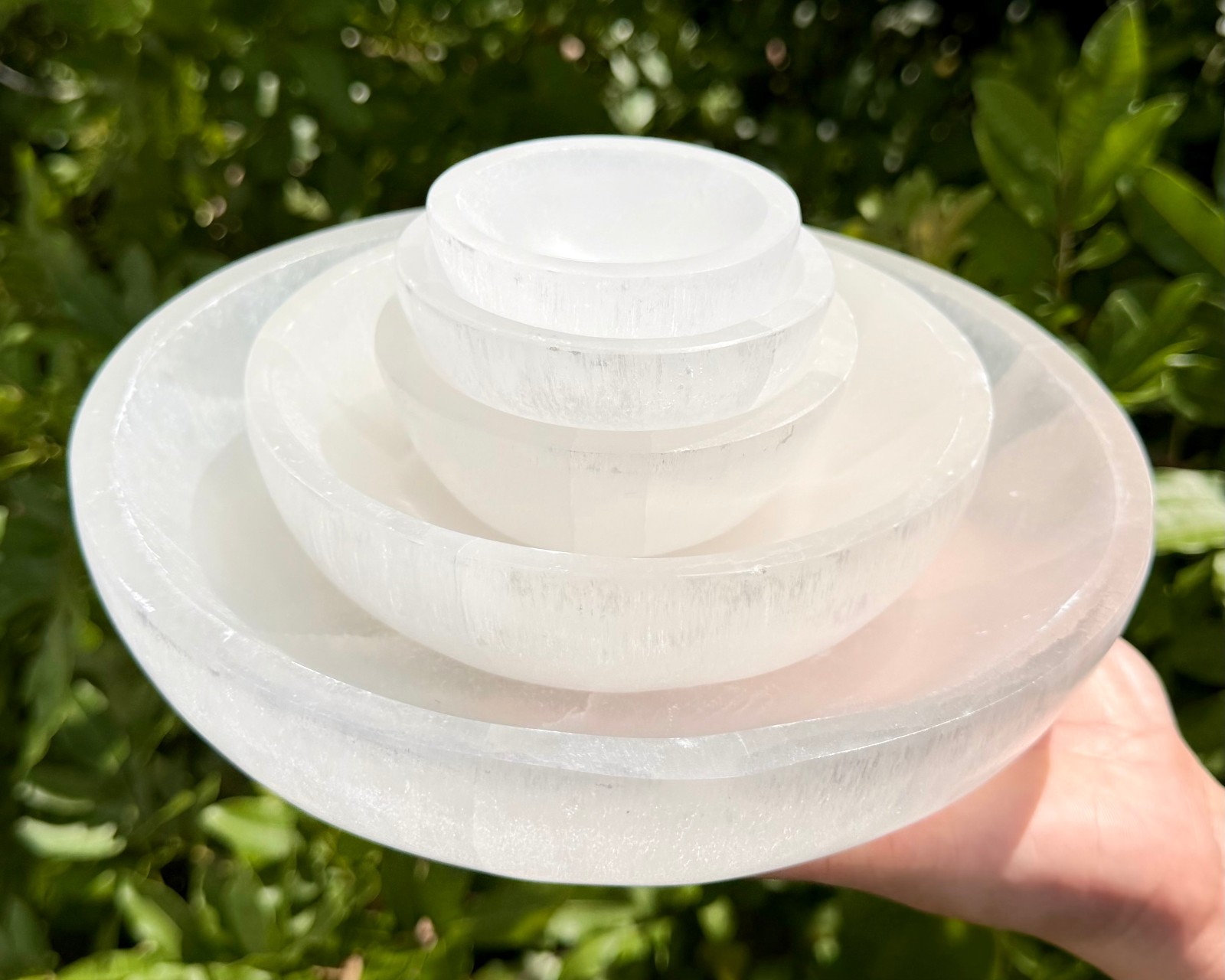 Polished Selenite Charging Bowl: 2″, 3″, 4″ or 6″ Crystal Cleaning & Cleansing