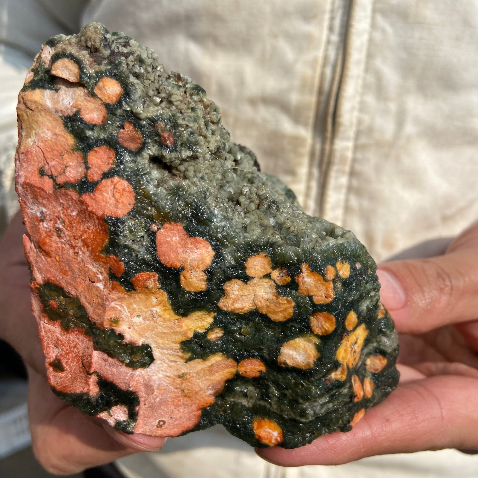 1.3lb Natural colourful ocean jasper raw stone crystal rough mineral specimen