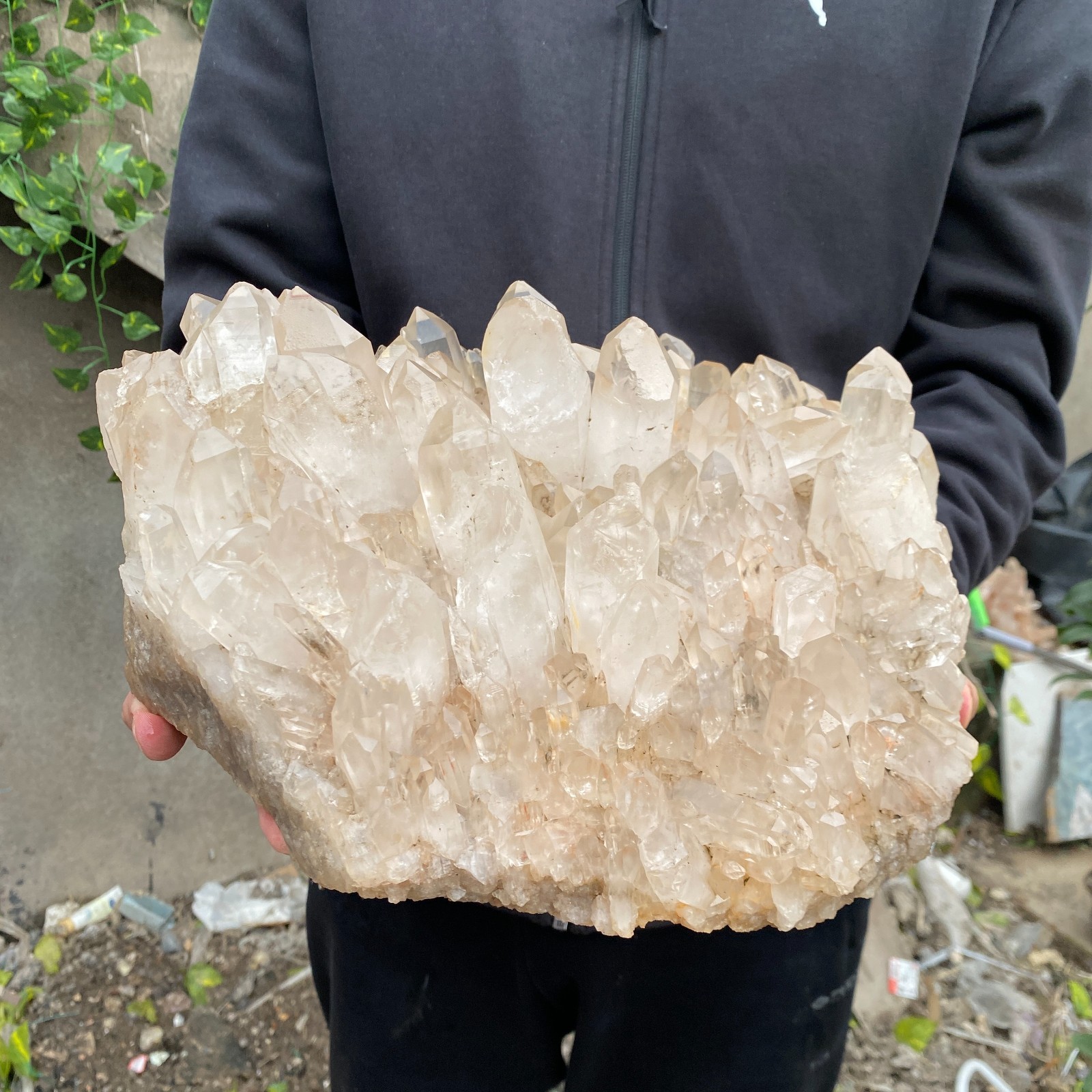 29.8LB Natural Clear White Crystal Quartz Cluster Rough Healing Specimen