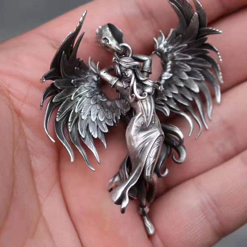 Fashion Jewelry Devil angel Pendant Angel wings Lovers Men women Necklace 1PC