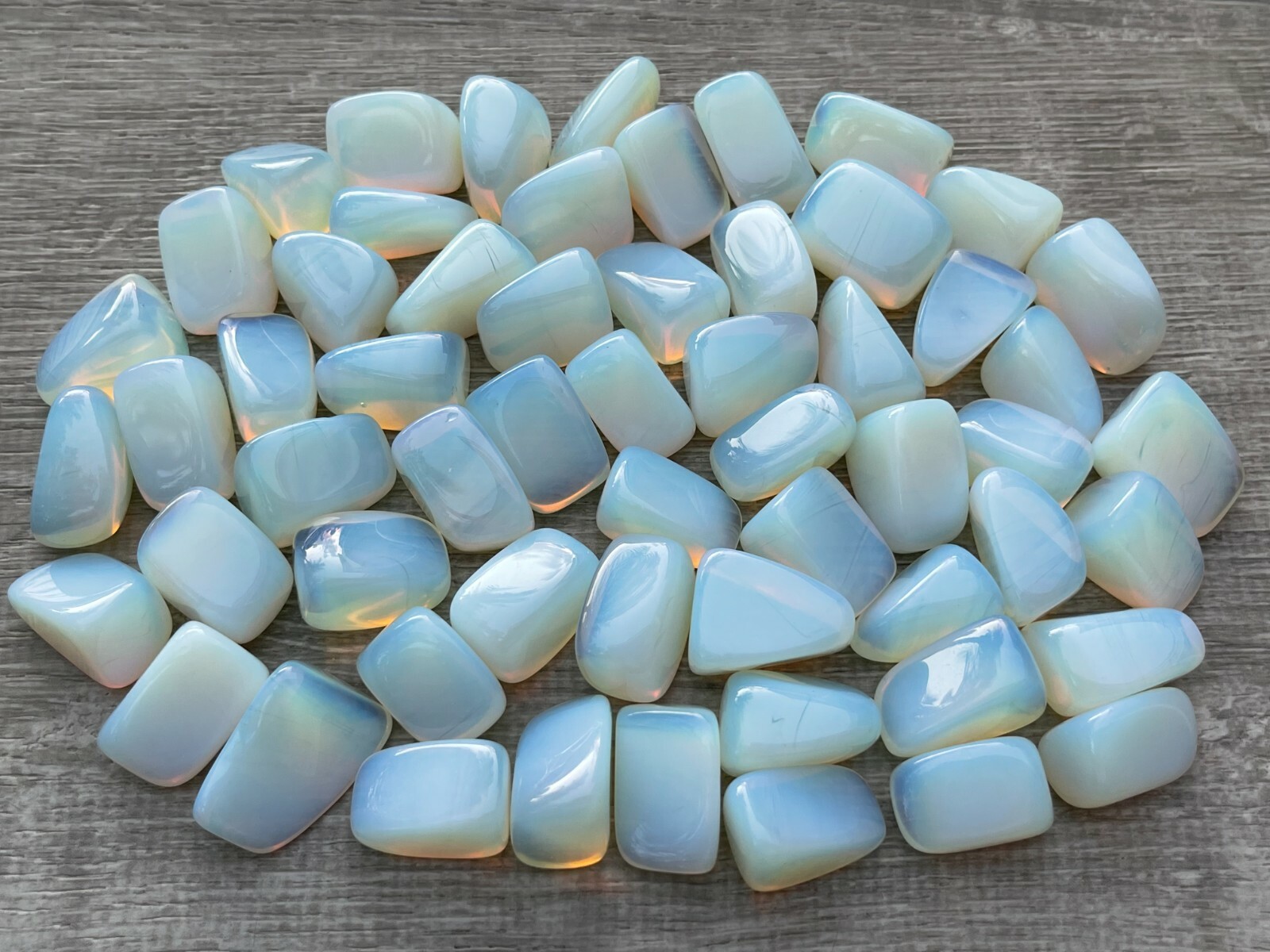Grade A++ Opalite Tumbled Stones, 1-1.25 Inches Tumbled Opalite, Pick How Many