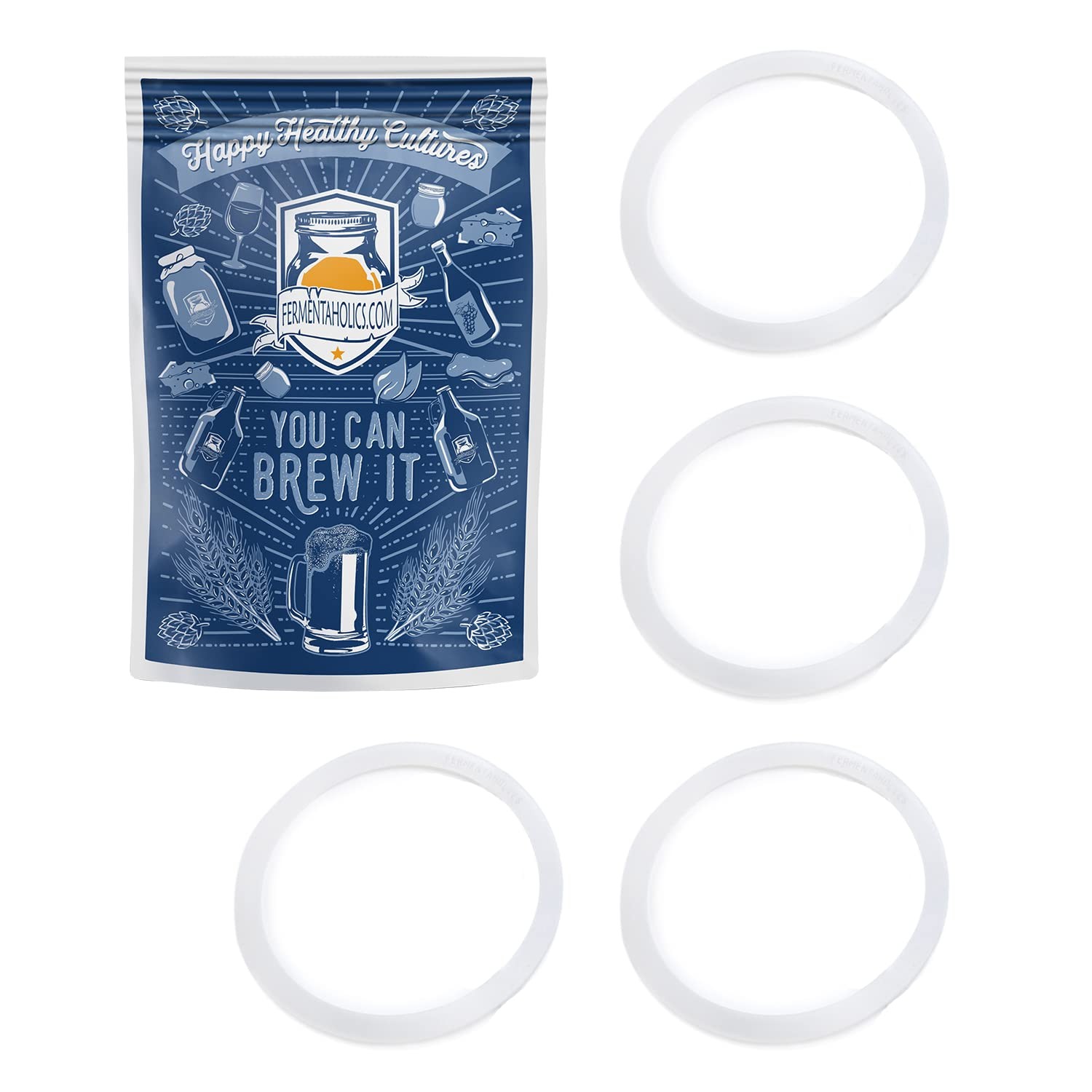 Fermentaholics Silicone Gasket For Standard 110 MM Gallon Lid – Airtight Seal Fo