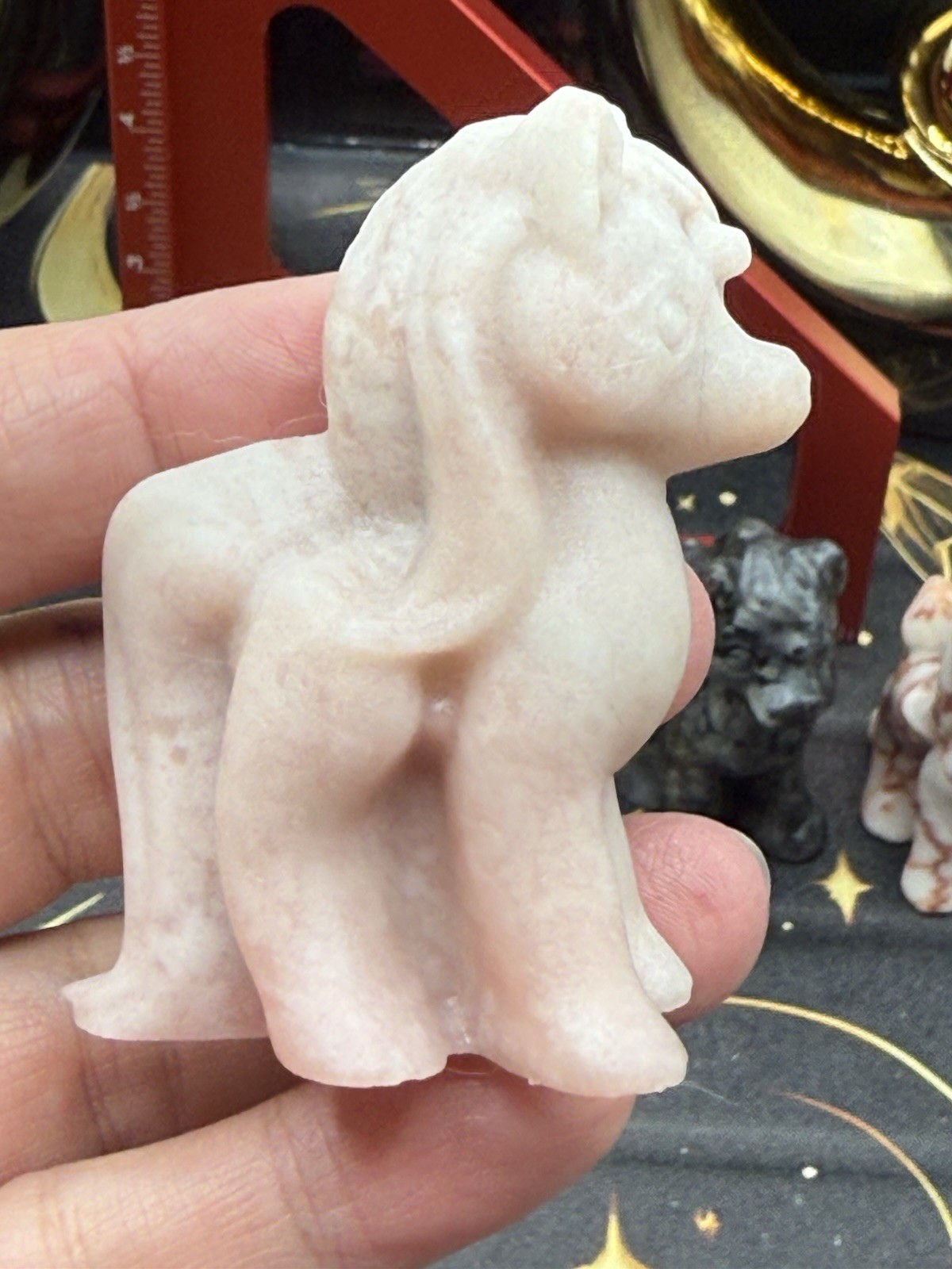 Natural Crystals Mixed Materail My little Pony Carving Free ship & Gift