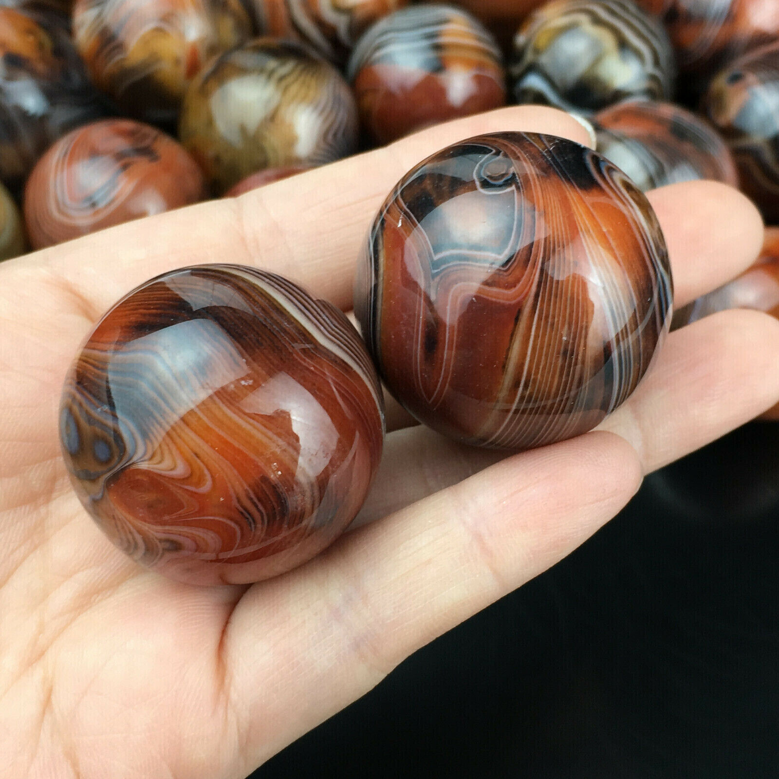 TOP 25-30mm Natural sardonyx Sphere crystal Gemstone quartz ball Healing 1PC
