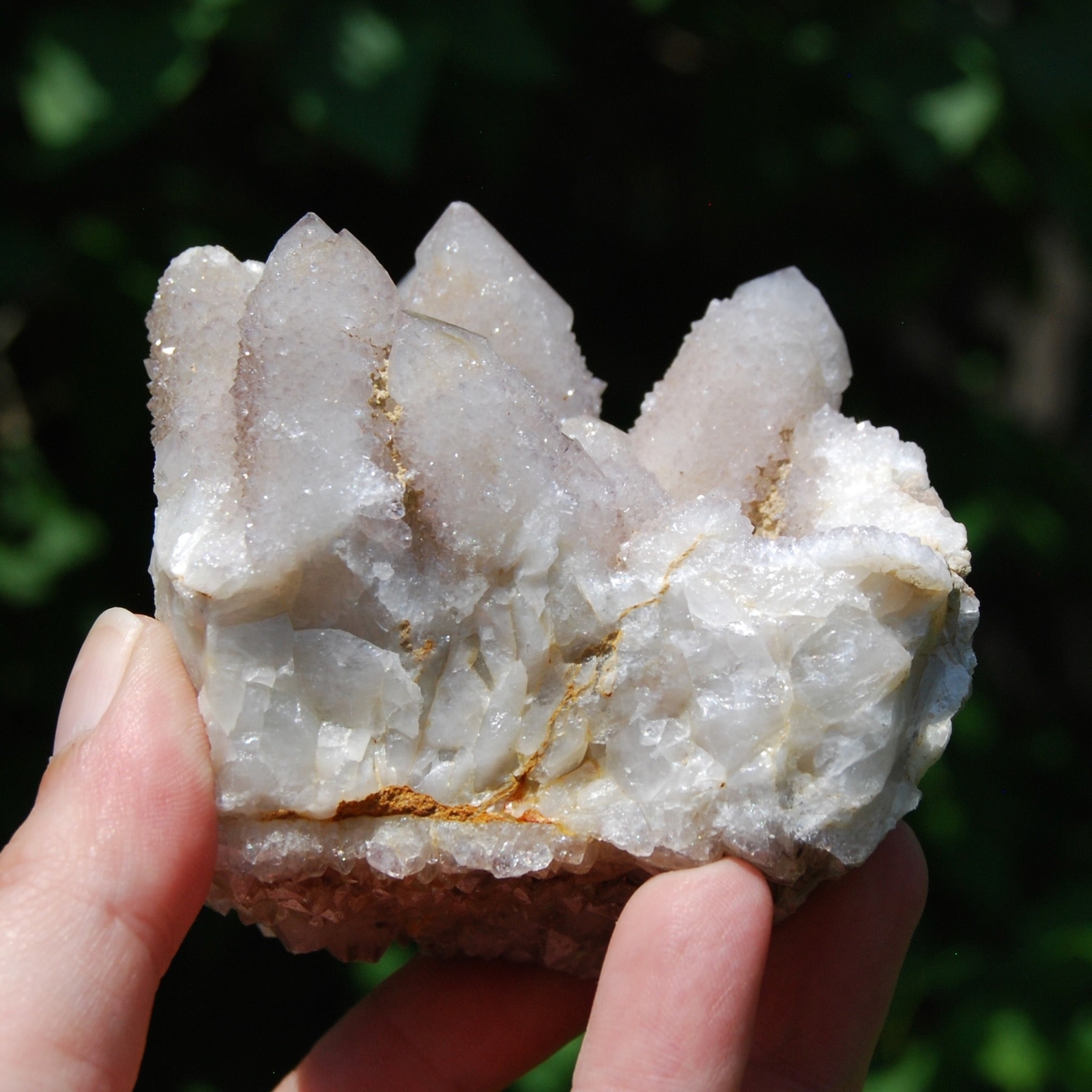 3in 394g Large Trigonic Record Keeper Ametrine Spirit Quartz Crystal Cluster, So