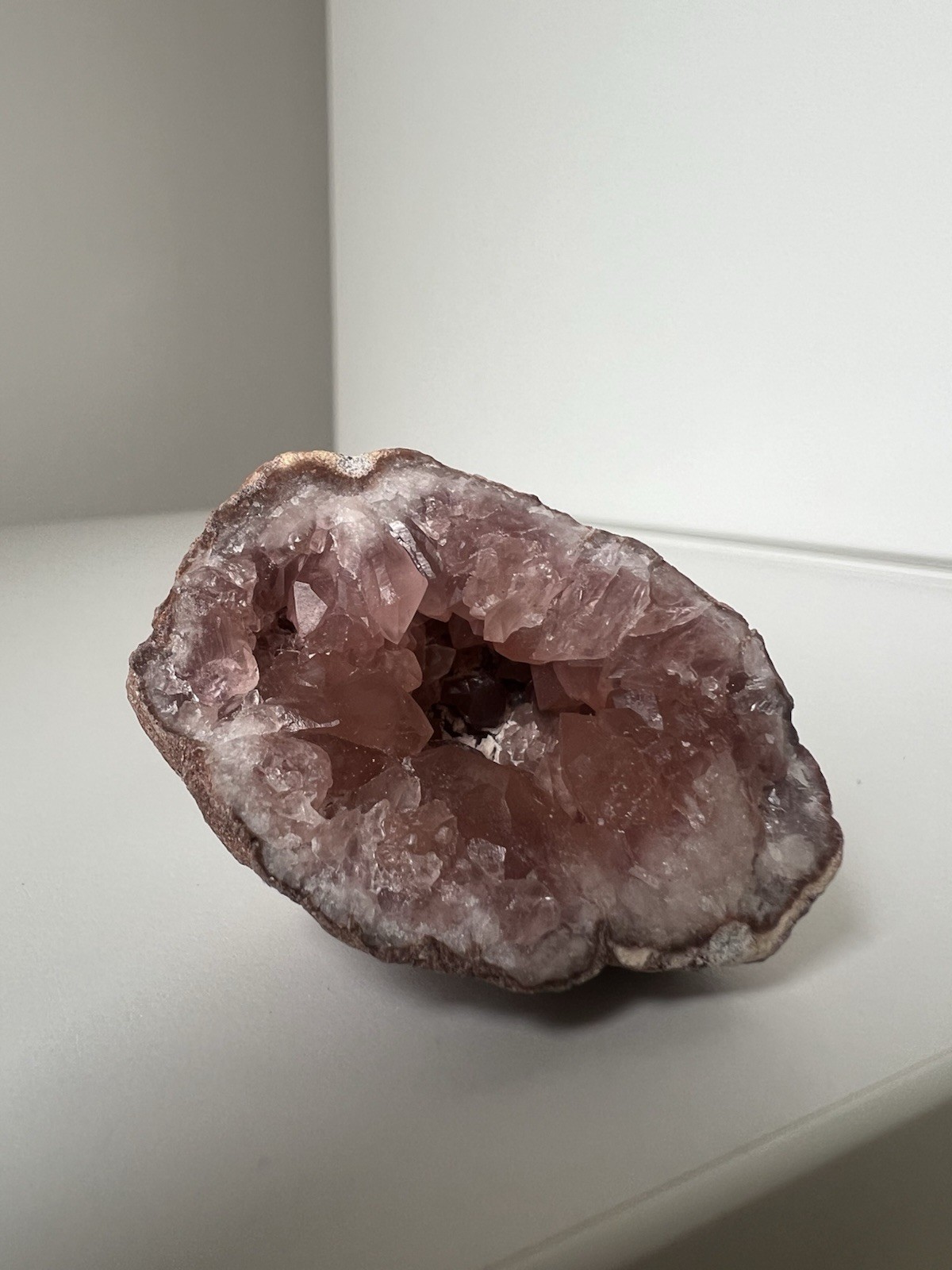 42g – Mini Pink Amethyst Geode Cave from Argentina