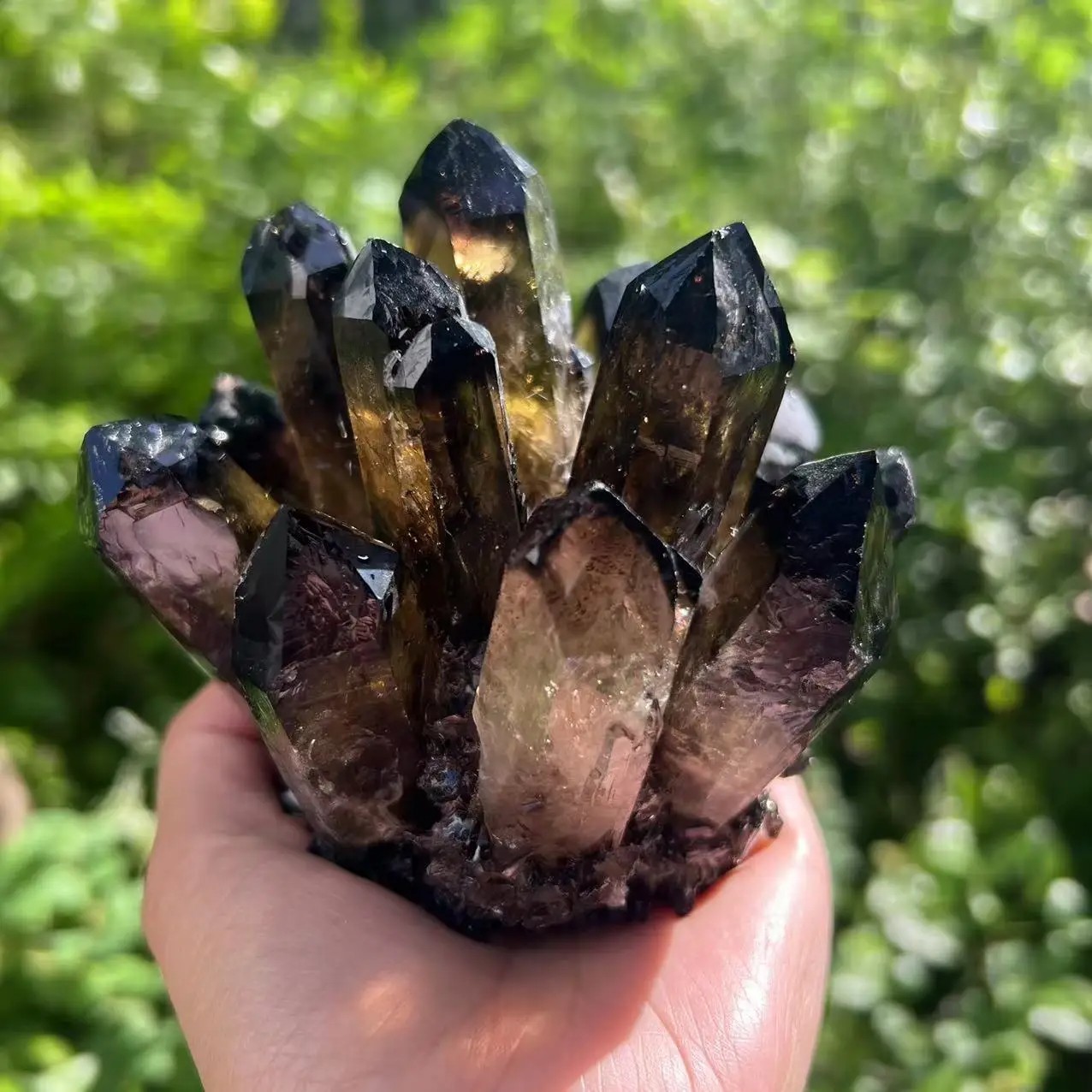 2025 300G New Find Large Smoky Quartz Crystal Healing Cluster Rocks Specimens
