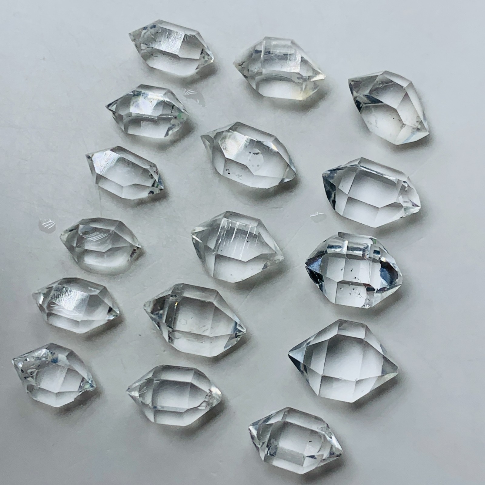 16PC small rare Herkimer diamond, quartz crystal, gemstone gift 20ct 8-10MM