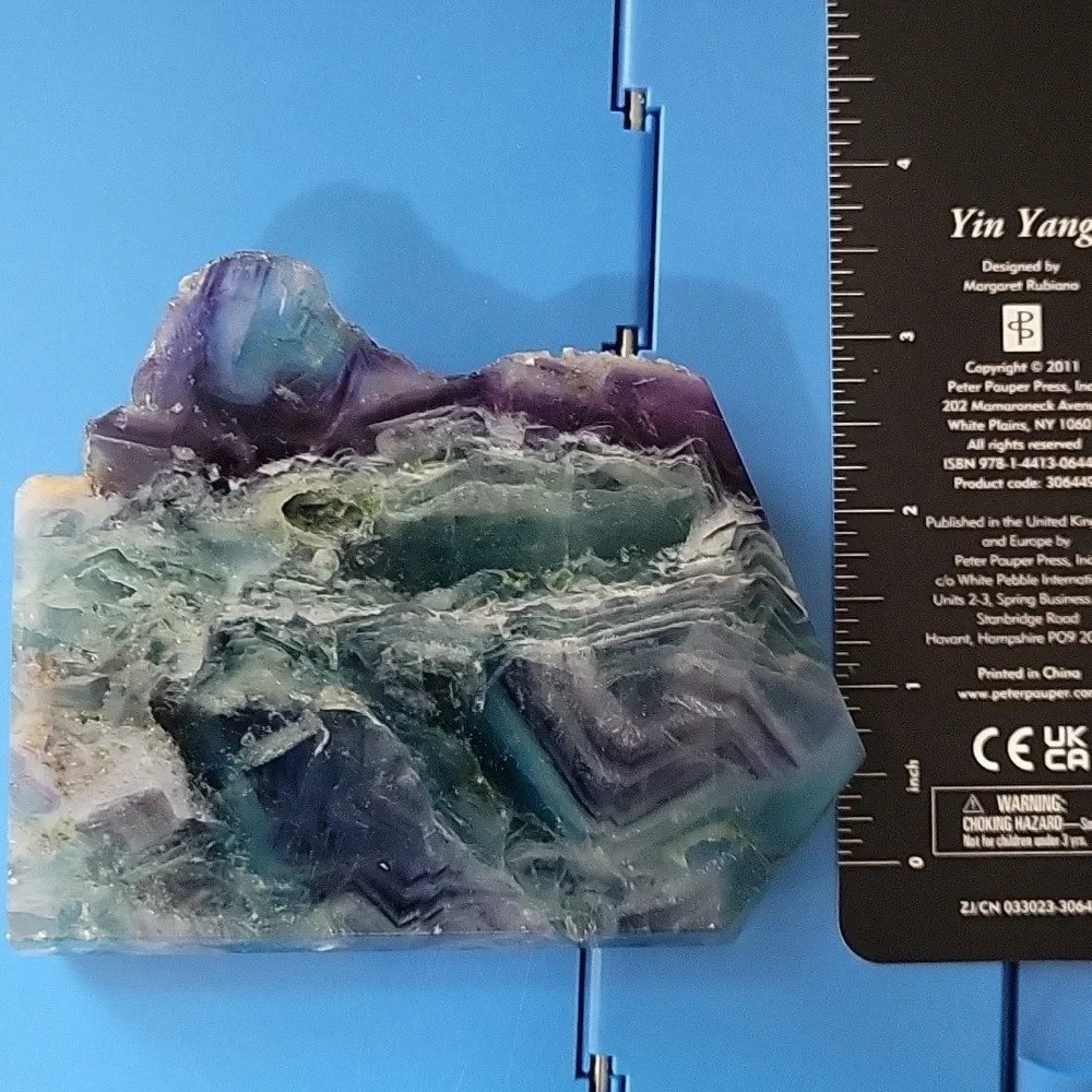 Flourite Crystal freeform slab