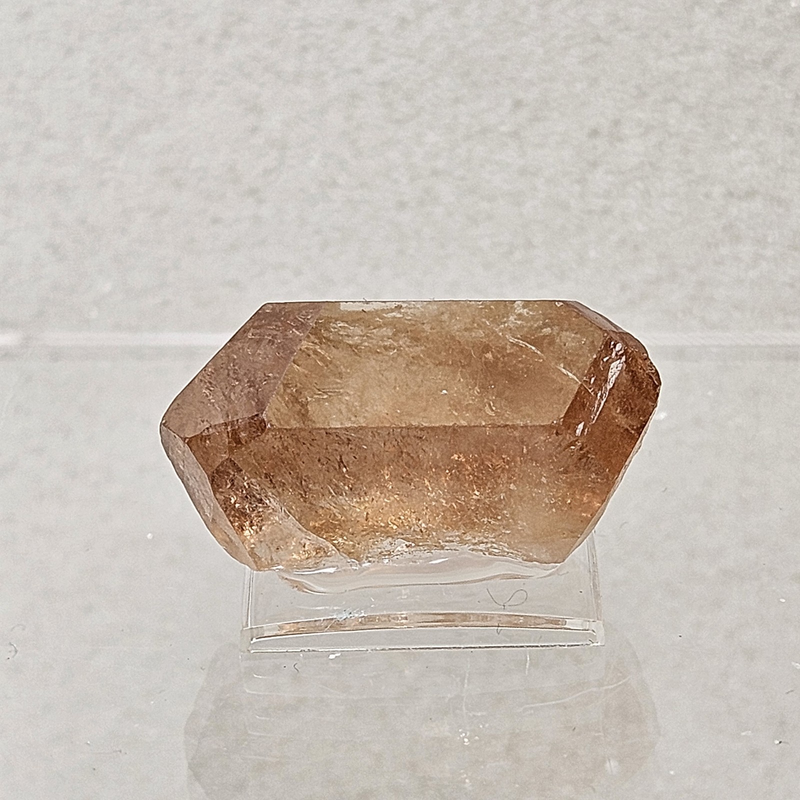 Natural Double Terminated Golden “Imperial” Topaz Crystal Specimen Thumbnail