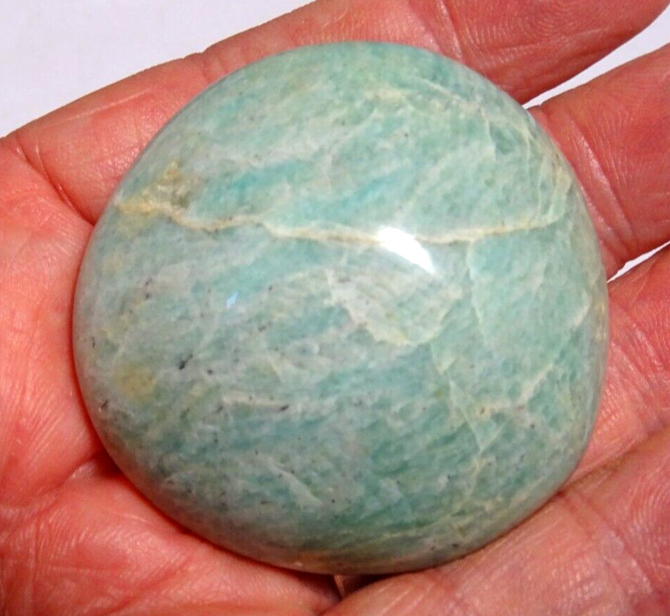 AMAZONITE PALMSTONE – 5.1 x 4.9 cms 83 gms – female empowerment #G