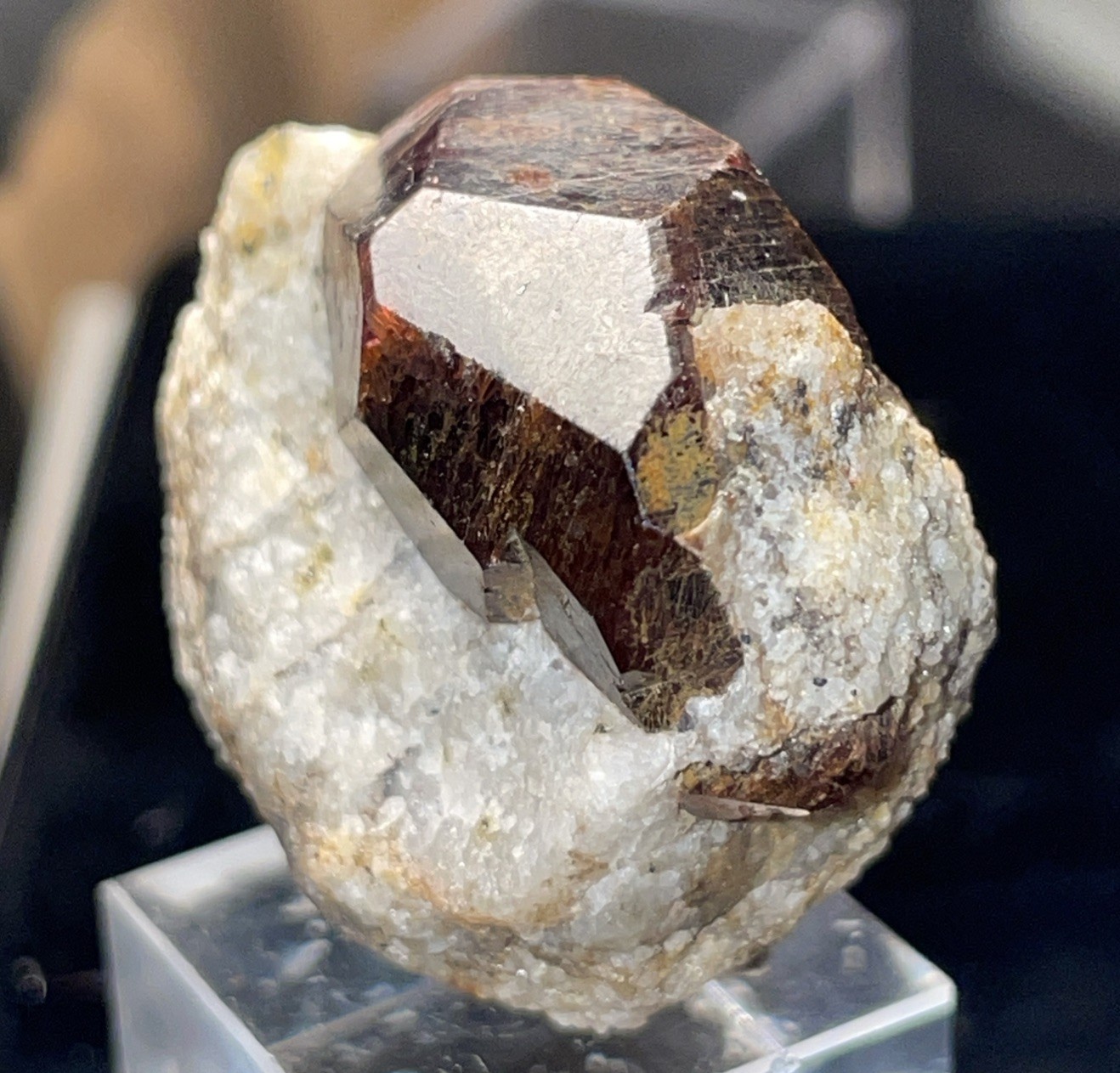 UNDAMAGED ALMANDINE GARNET THUMBNAIL PEDRA LAVRADA,MINAS GERAIS,BRAZIL