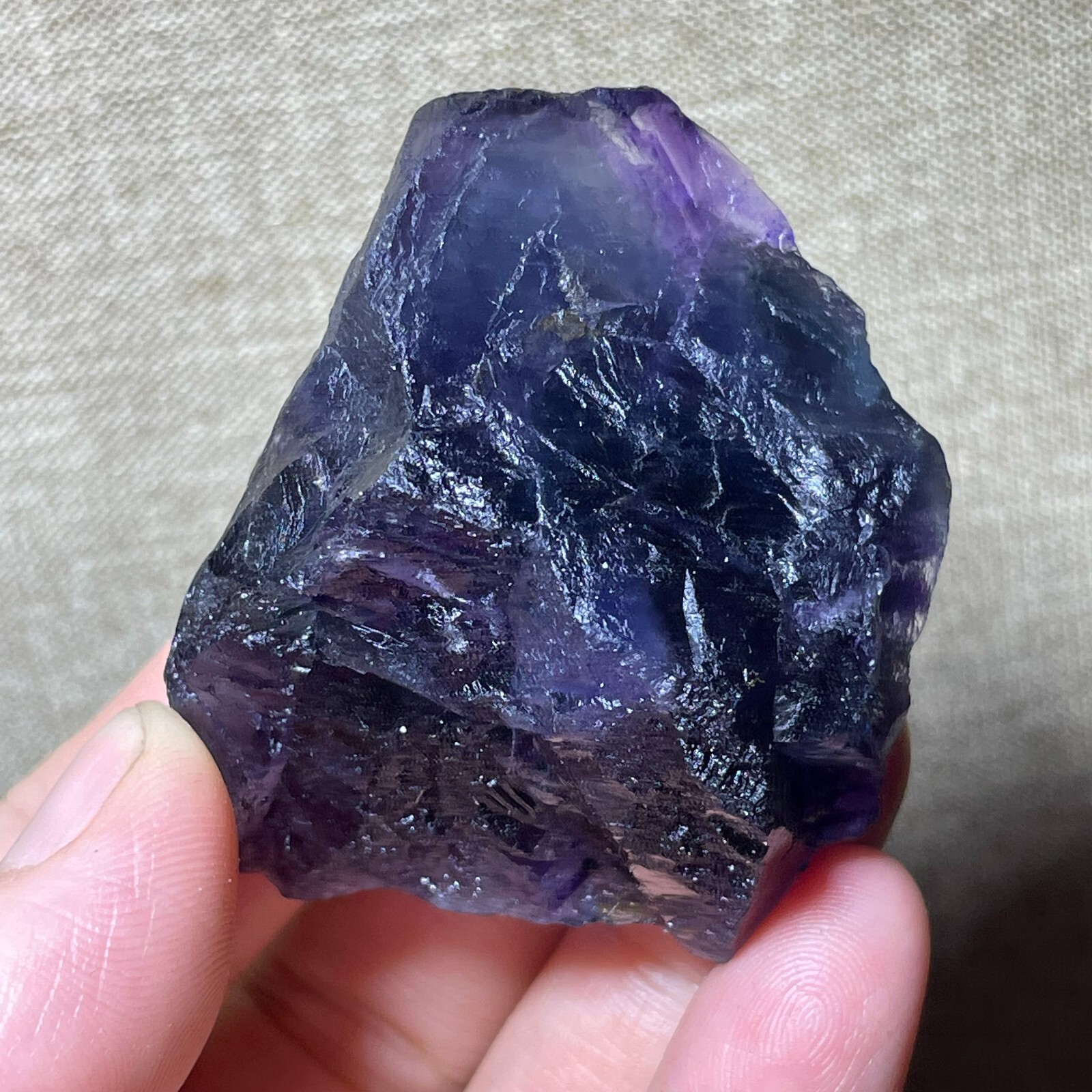 Raw Fluorite Crystals – rainbow – Rough Stone Healing Natural Gemstone 101g A43