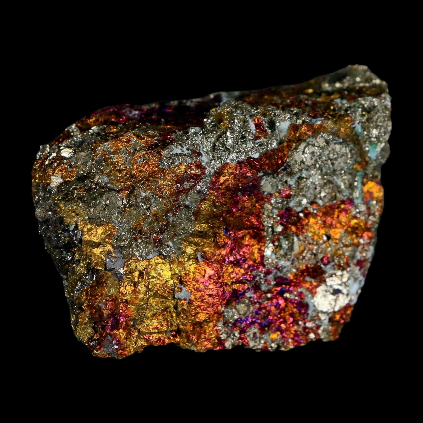 2.2″ Chalcopyrite Bornite Brilliant Multicolored Peacock Ore Chihuahua Mexico