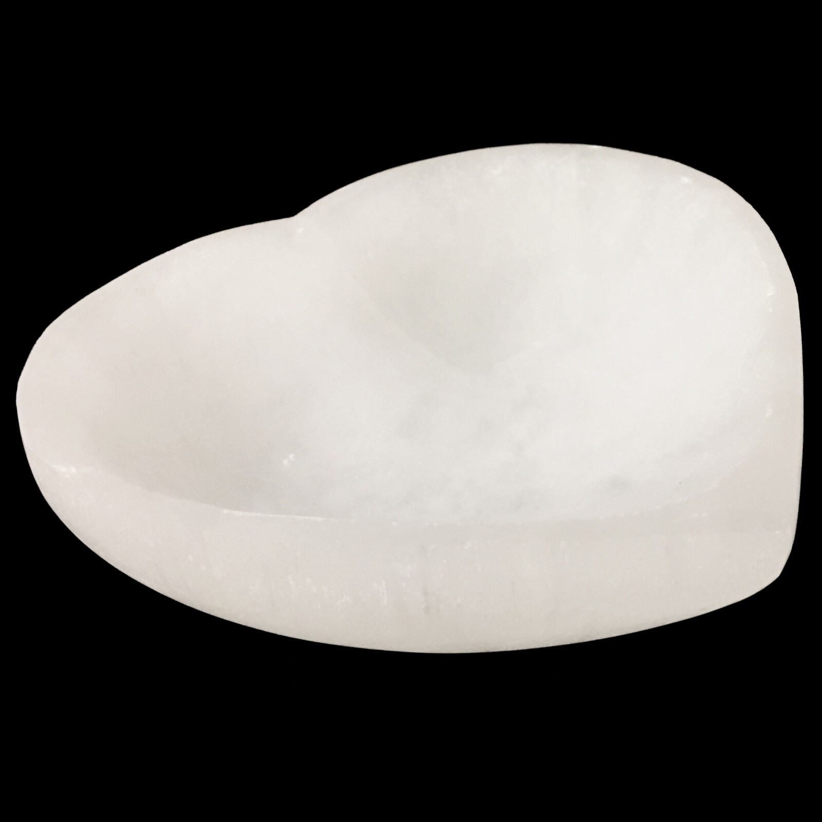 XL Selenite “Charging” Bowl Heart White Crystal Stone Reiki CHARGED Healing Clea