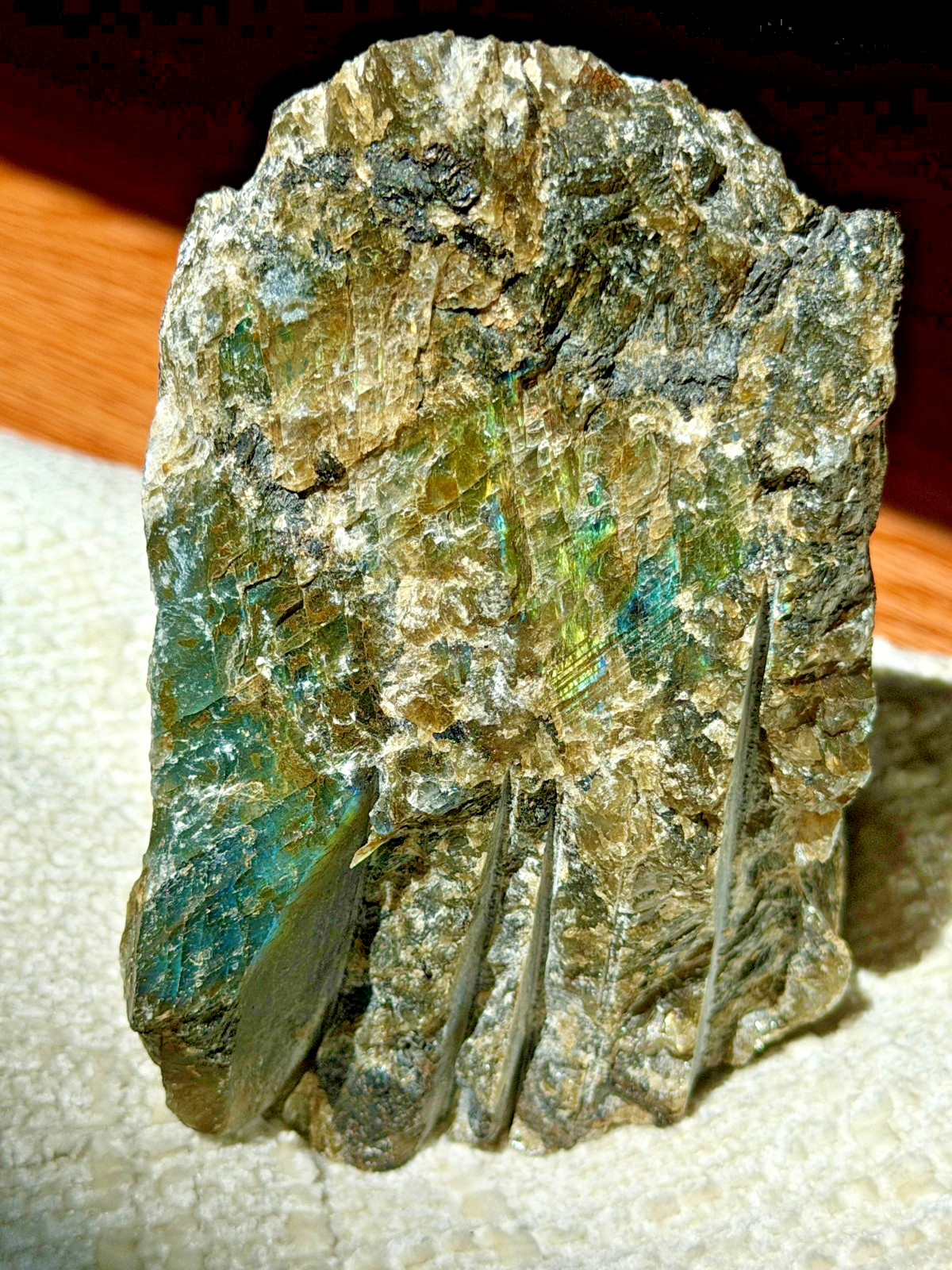 All Natural High Grade Polished Sunset Labradorite Crystal Stone 1.66 lbs