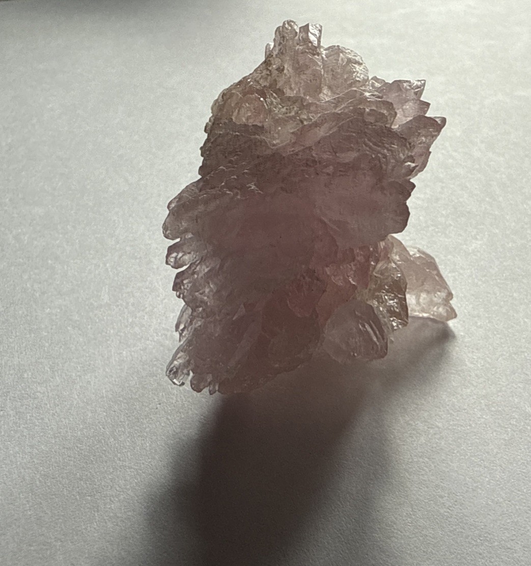 Crystalized Rose Quartz Cluster, Minas Gerais , Brazil, 34+ Grm, Natural, Old In