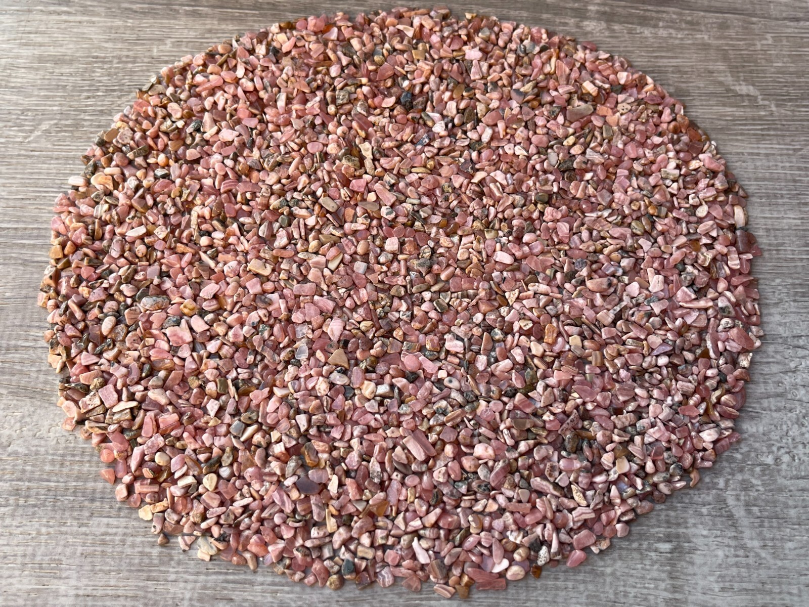 Grade A++ Rhodochrosite Semi Tumbled Gemstone Mini Chips 3 – 5mm, Wholesale Bulk