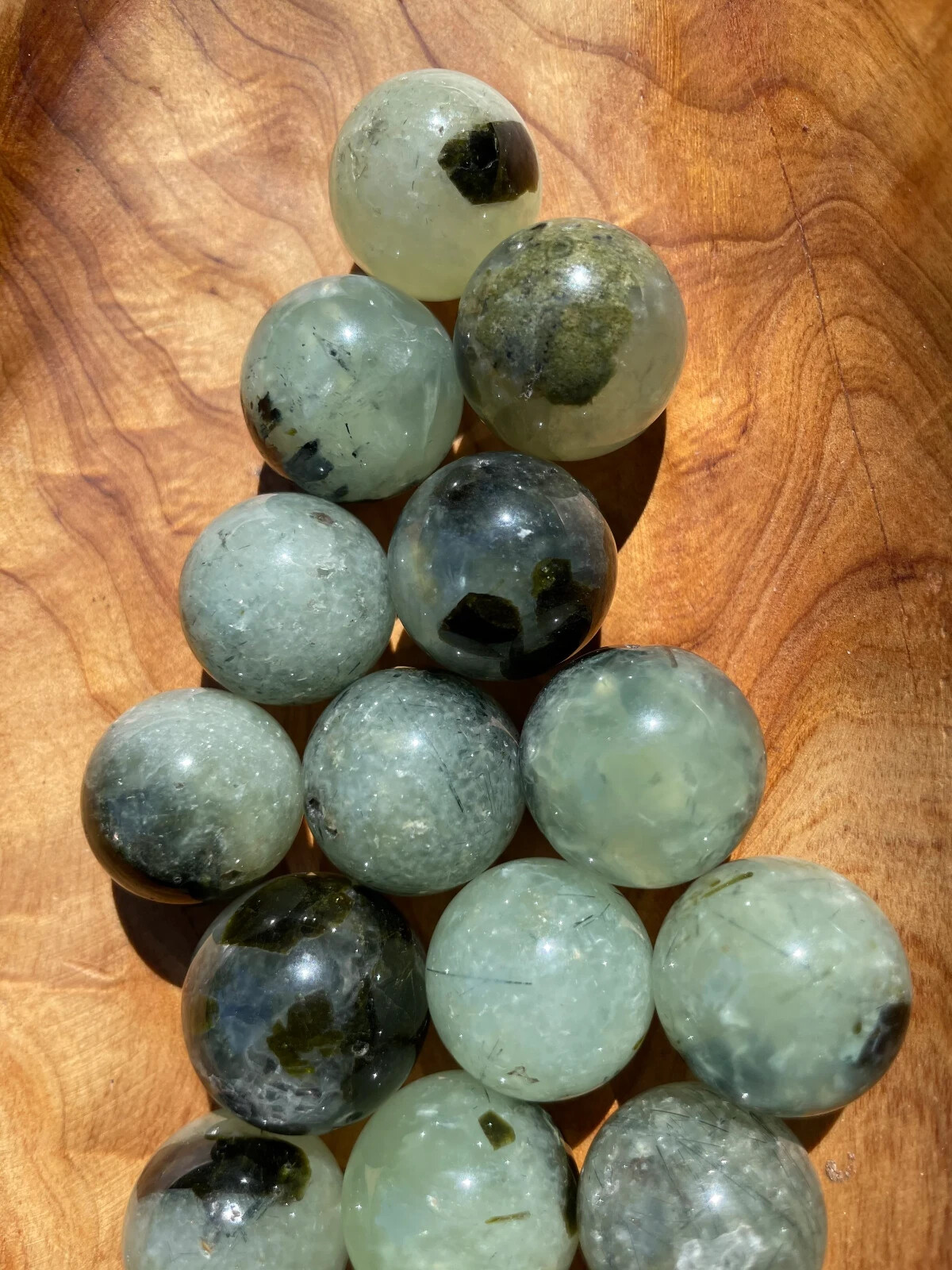 Beautiful Prehnite/Epidote Mini Sphere *22-23mm *Cleansing *Peace *Protection