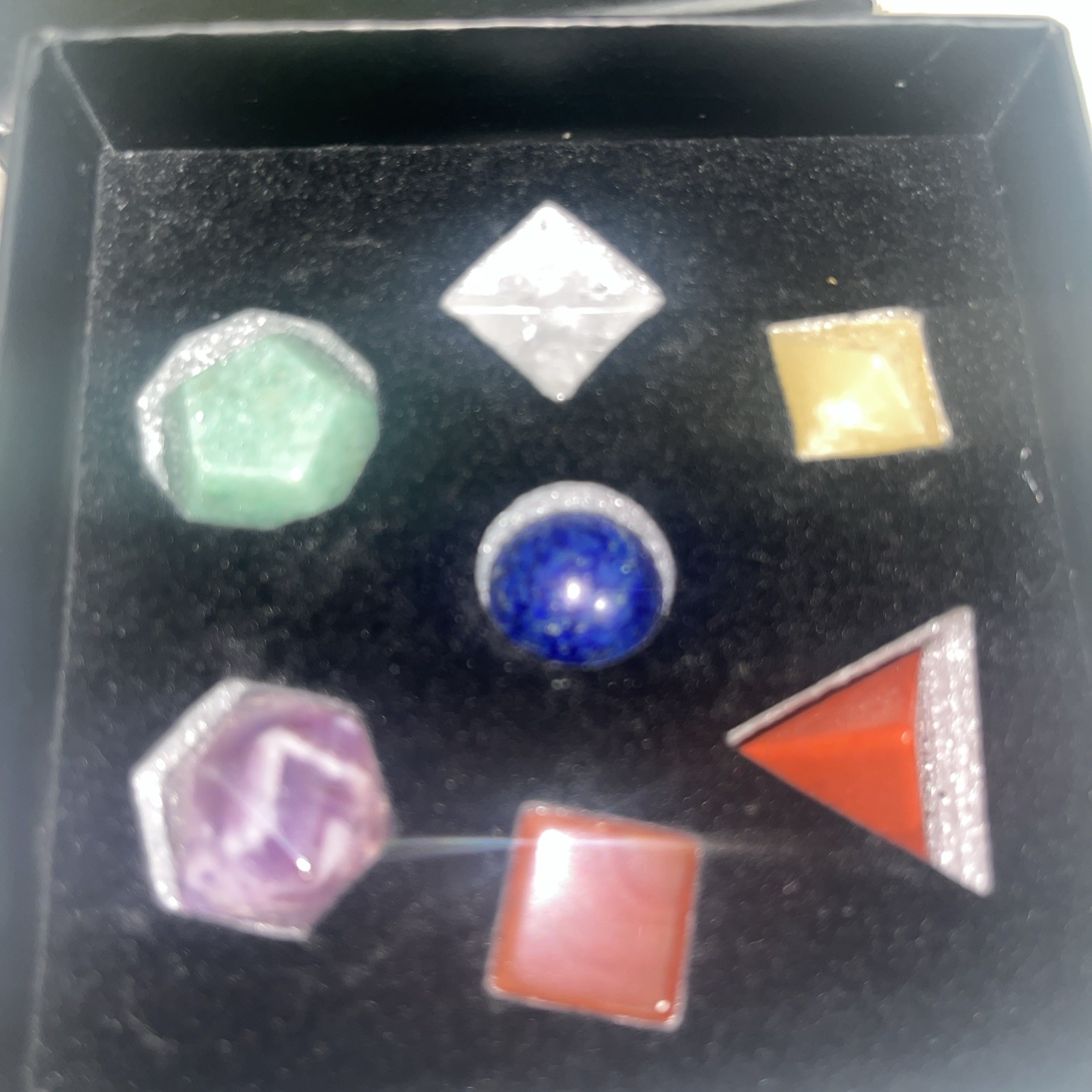 Sacred Geometric Stones for Meditation, Chakra Gemstone, Crystal Geometry…