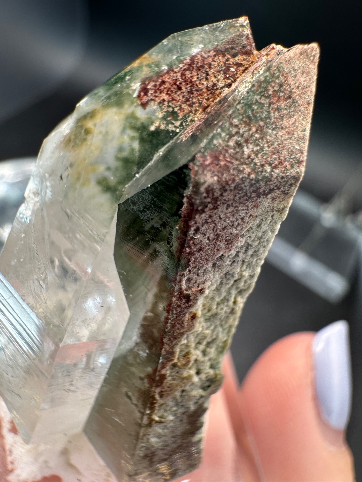 6465 Clear Himalayan Garden Quartz Chlorite Inclusions Pakistan 24g