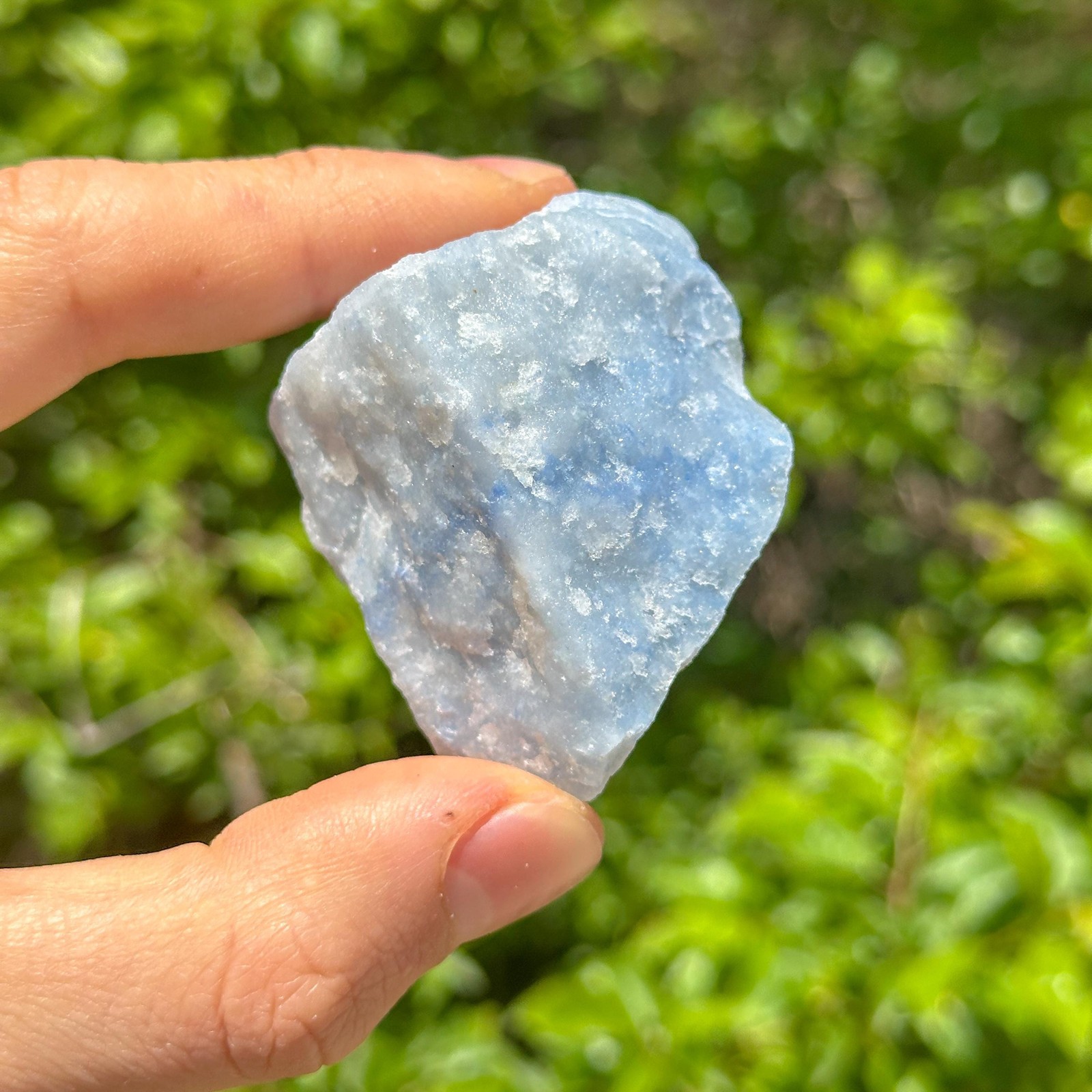 Rough Blue Quartz Crystal / Raw Natural Stone / Expression Crystal