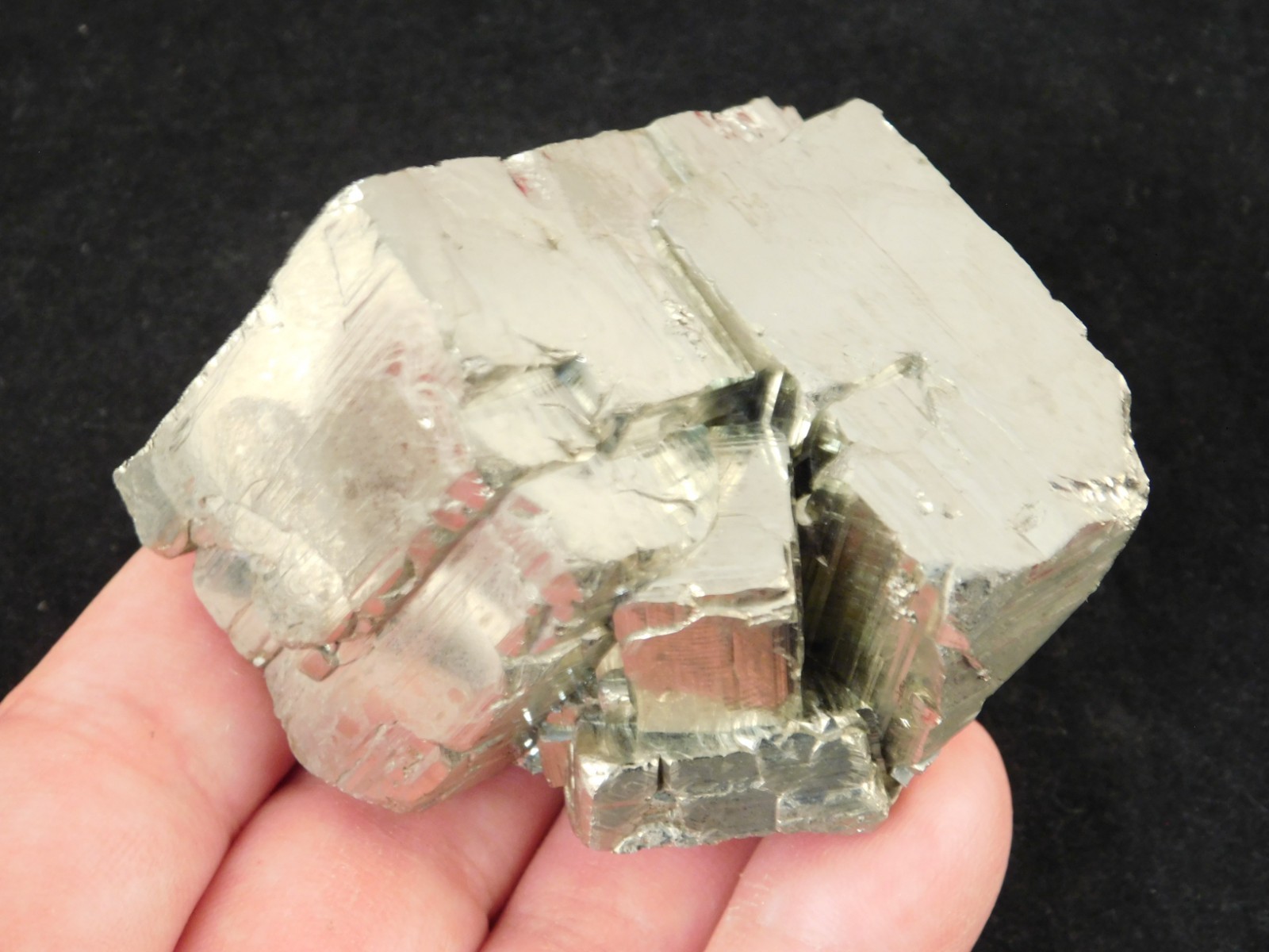LARGER! 100% Natural PYRITE Crystal CUBE Cluster Huanzala Mine Peru 318gr