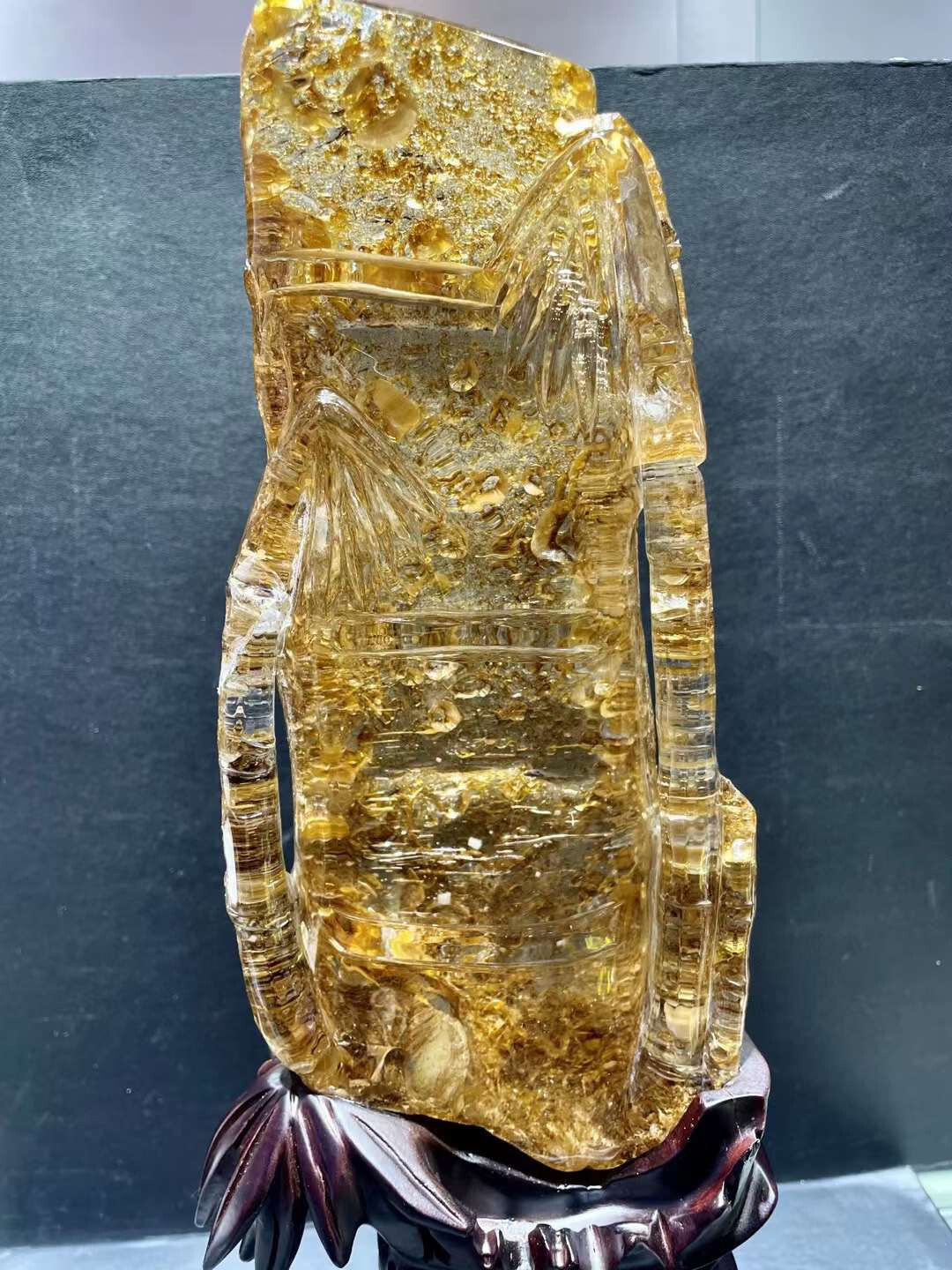 10.5LB Top Natural Fire Quartz bamboo Crystal Cluster Mineral Specimen Reiki