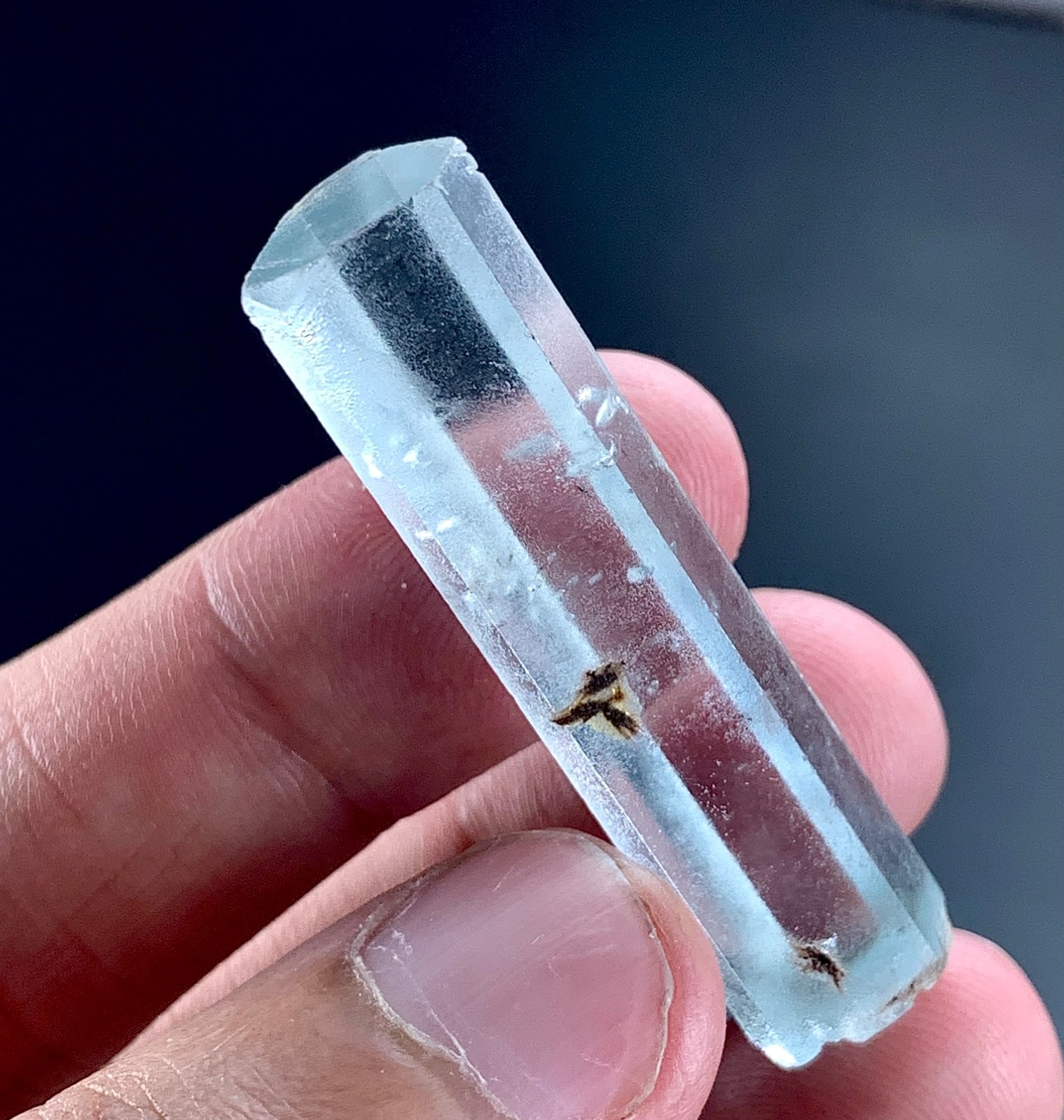 Transparent Aquamarine Crystal specimen from Skardu, Pakistan | 46 Carat