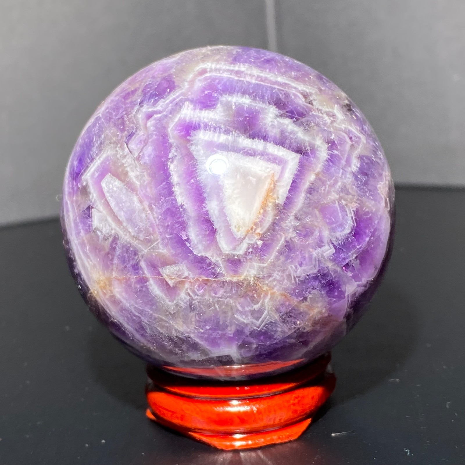 290G Natural Dreamy Amethyst ball Quartz crystal Sphere Crystal Reiki Healing