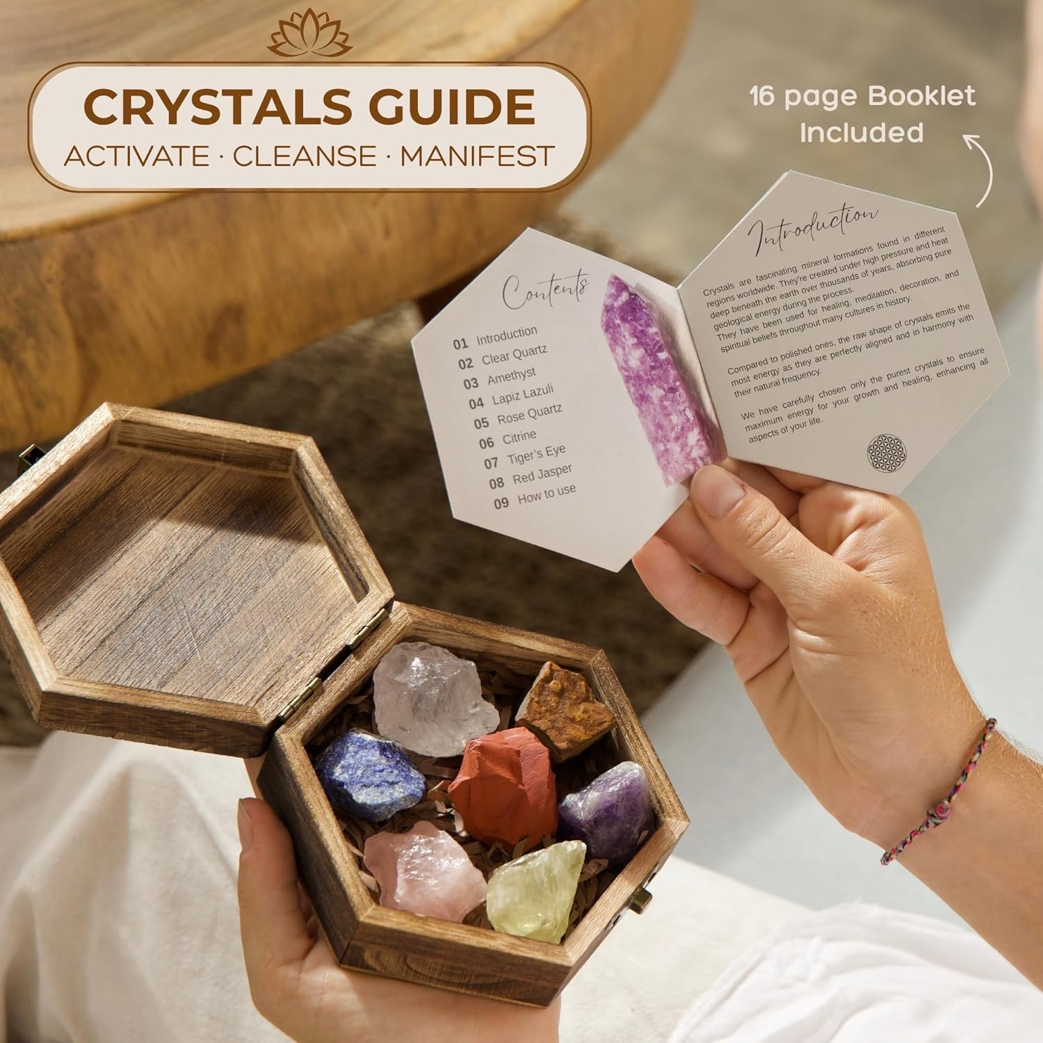 7 Chakra Healing Crystals Set for Energy Alignment – Large Raw