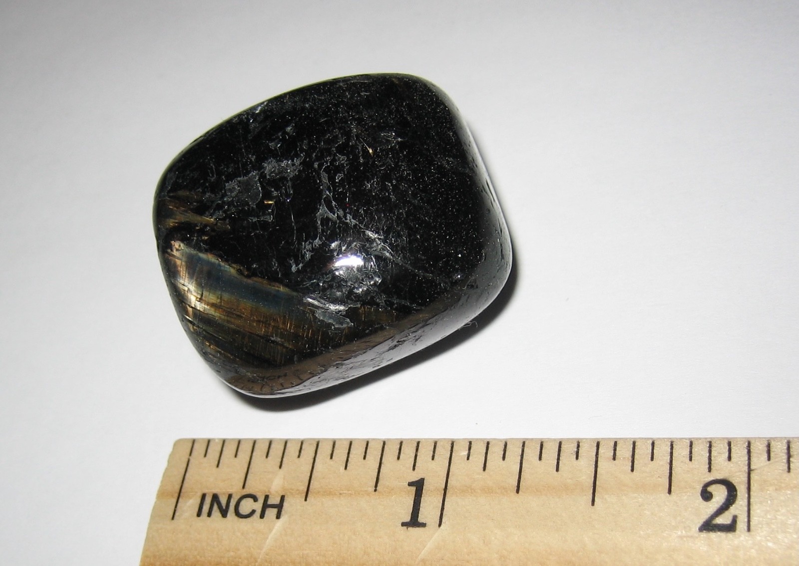 1.2″ RARE TUMBLED POLISHED AUTHENTIC NUUMMITE STONE FROM GREENLAND 36.8grams *3