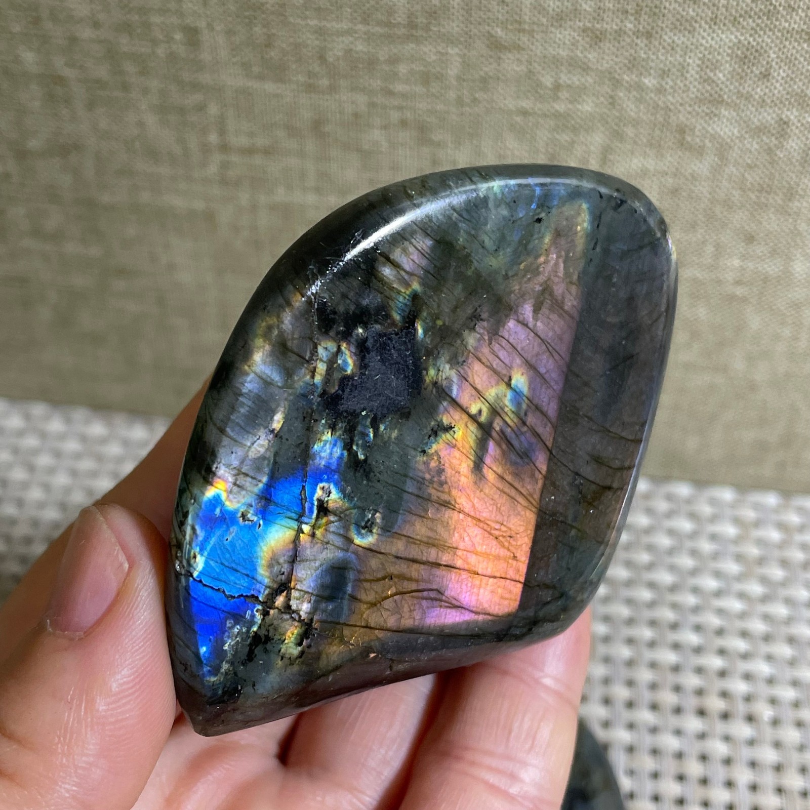 Natural Labradorite Crystal gemstone rough original Specimen 137g